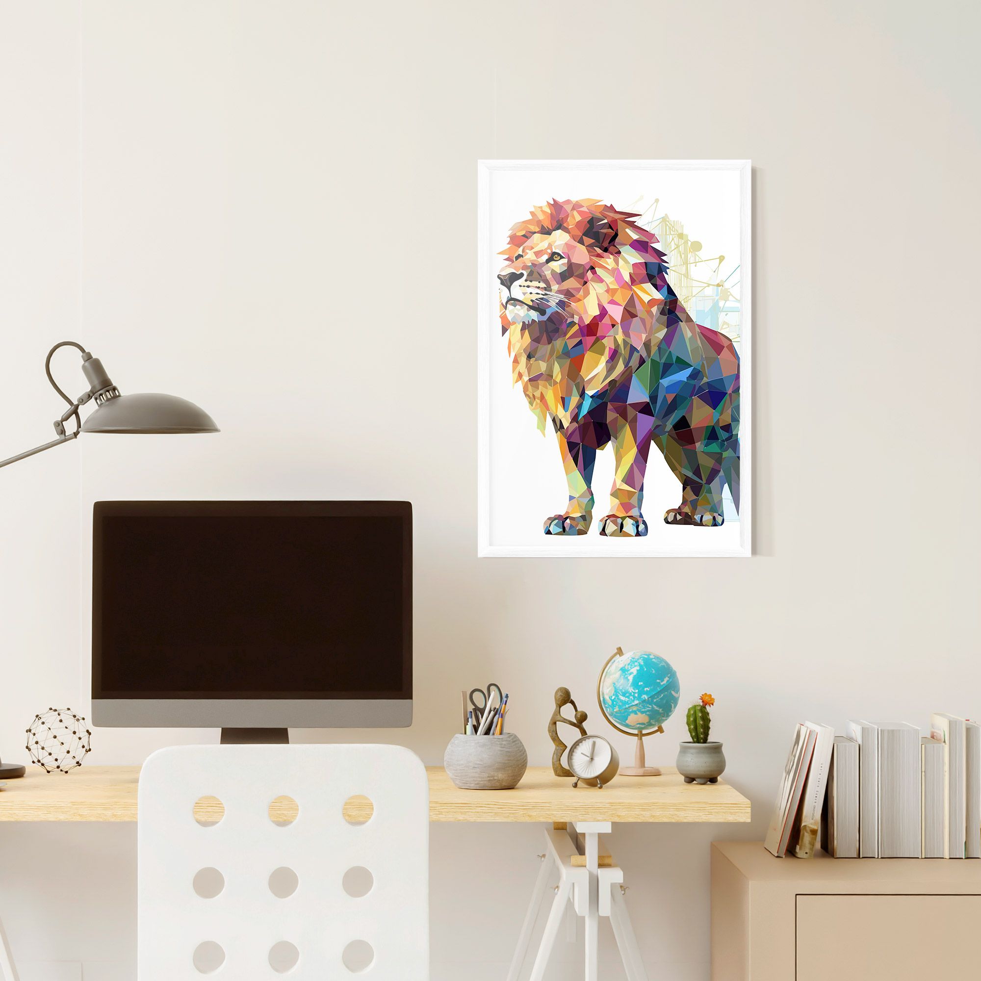 Artistic Lion mockup 6