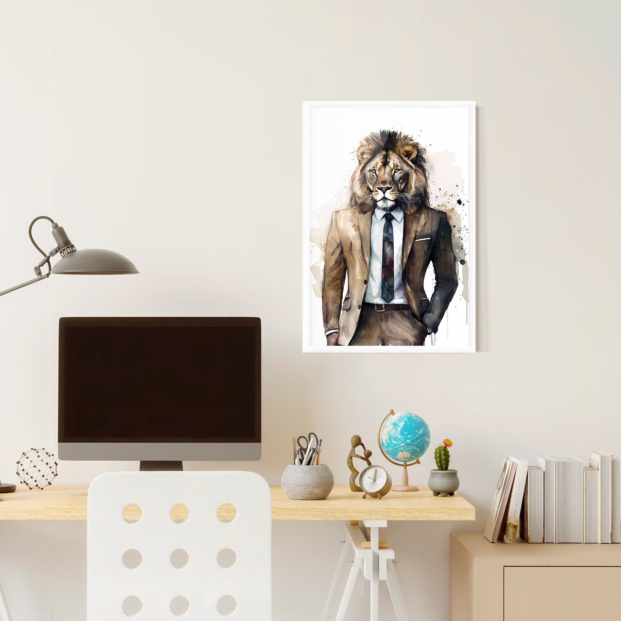 Lion In Suit mockup 6