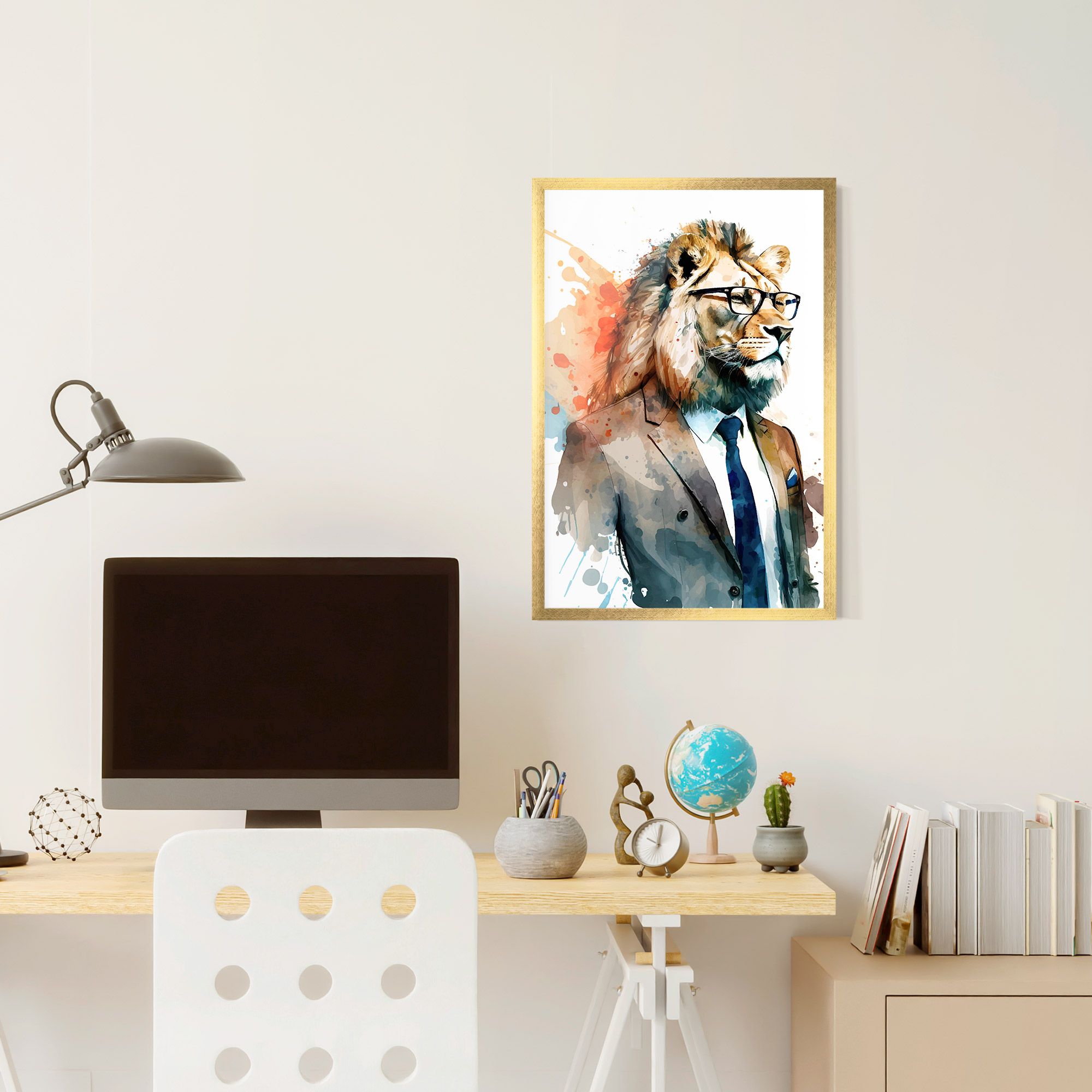 Brown Suit Lion mockup 6