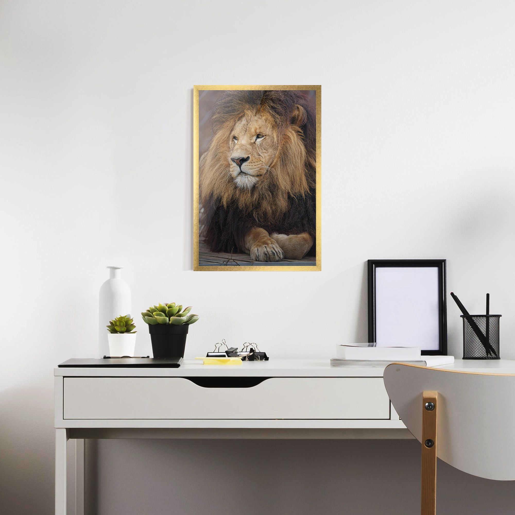 Lion Chilling mockup 7