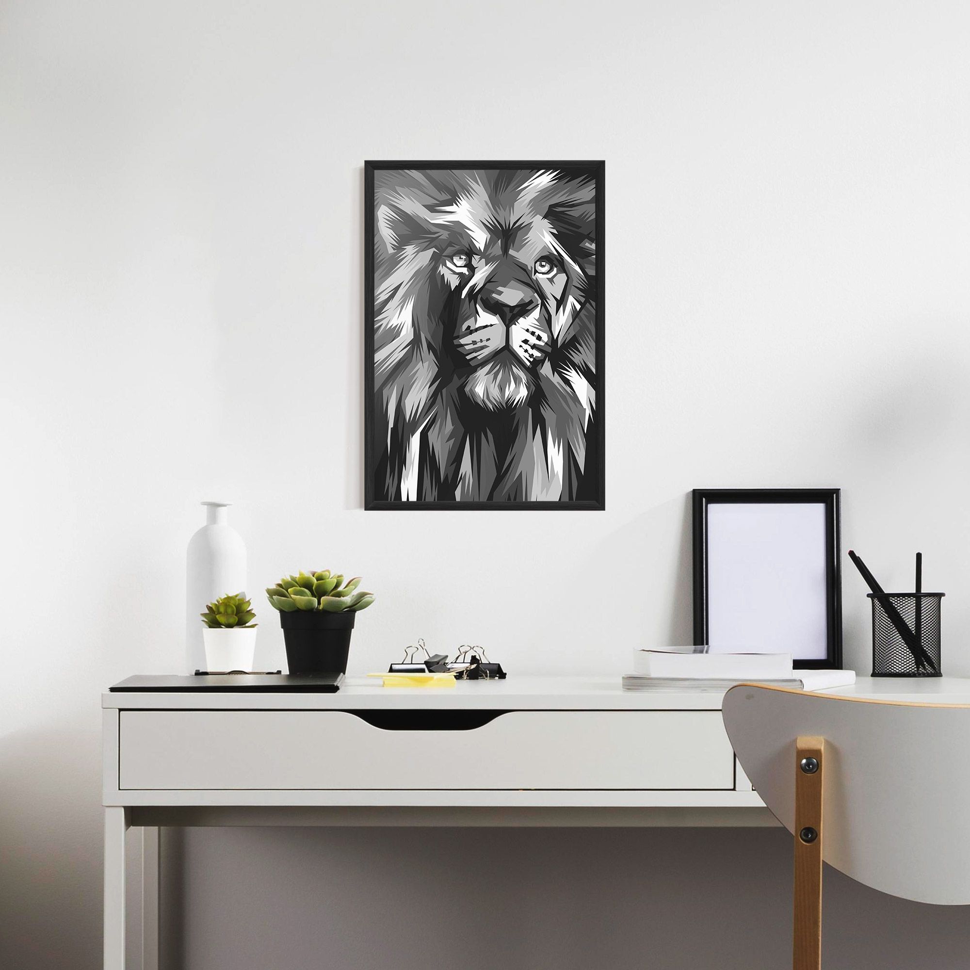 Grey Head Lion mockup 7