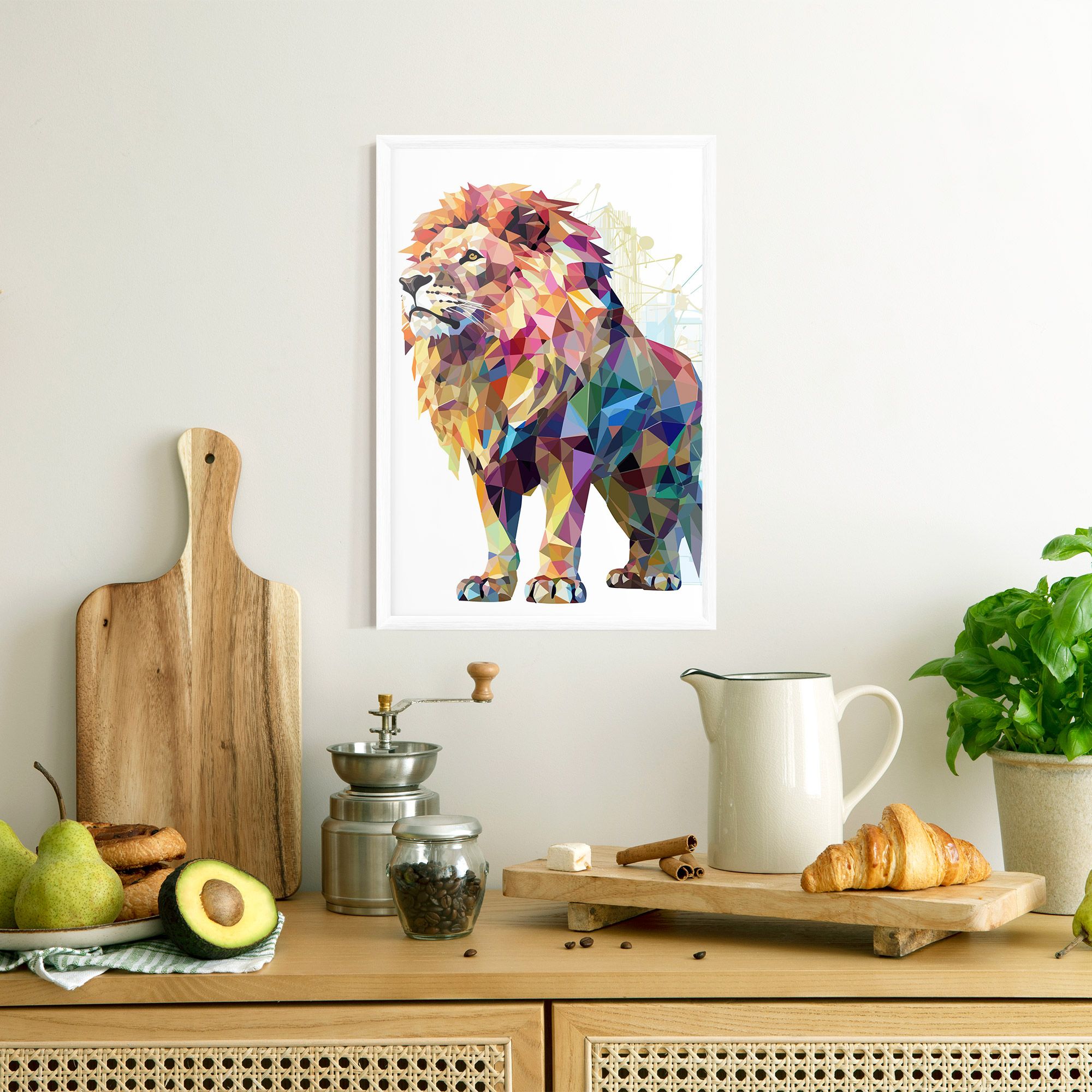 Artistic Lion mockup 8
