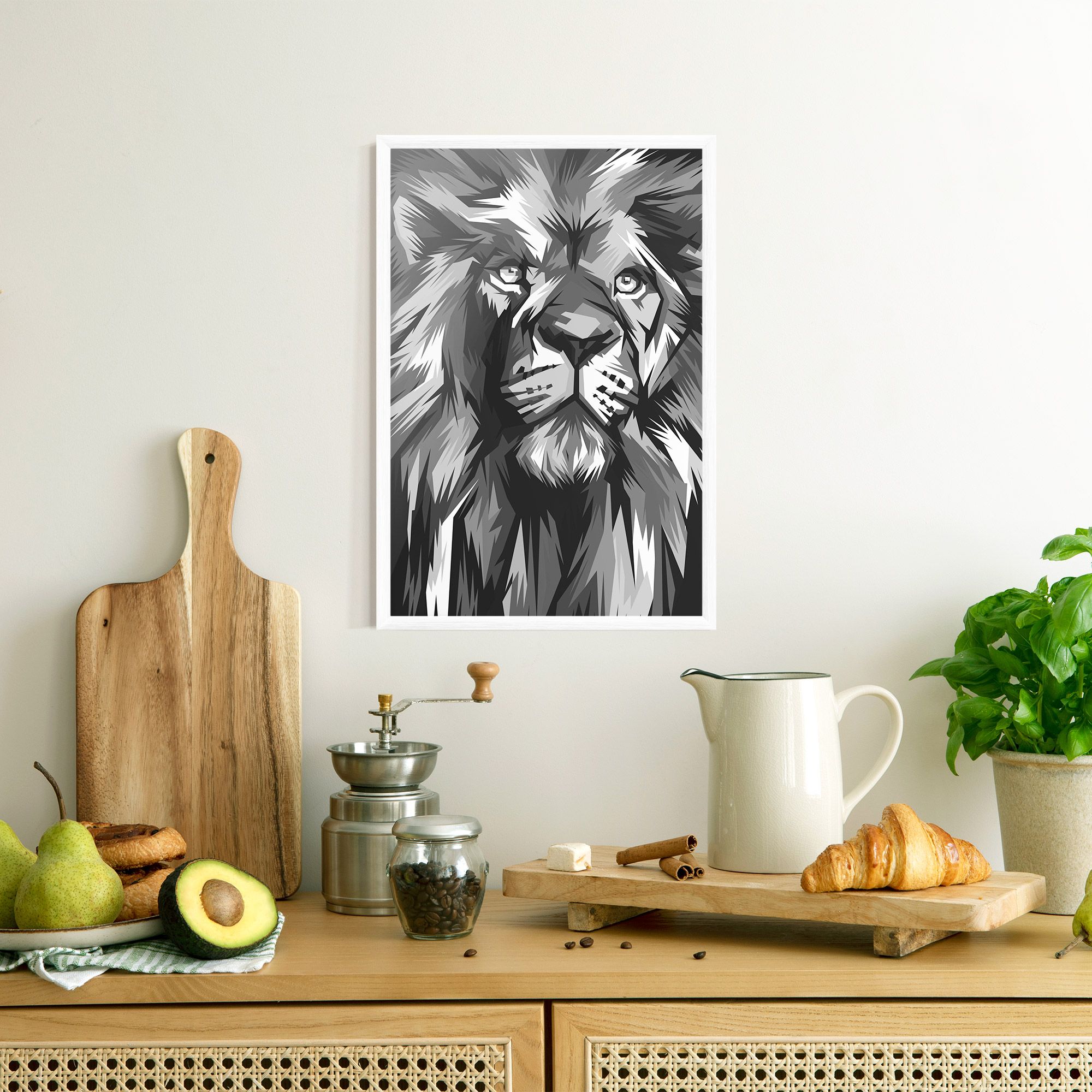 Grey Head Lion mockup 8