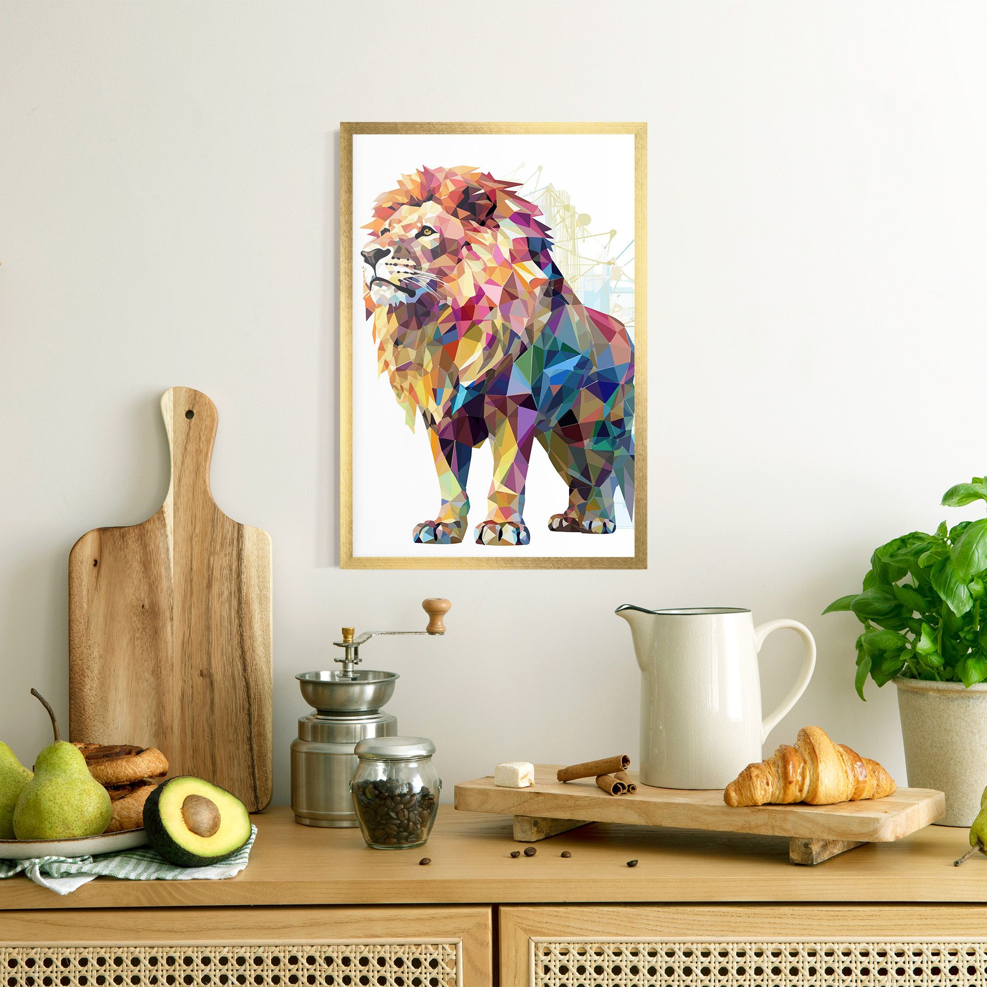 Artistic Lion mockup 8