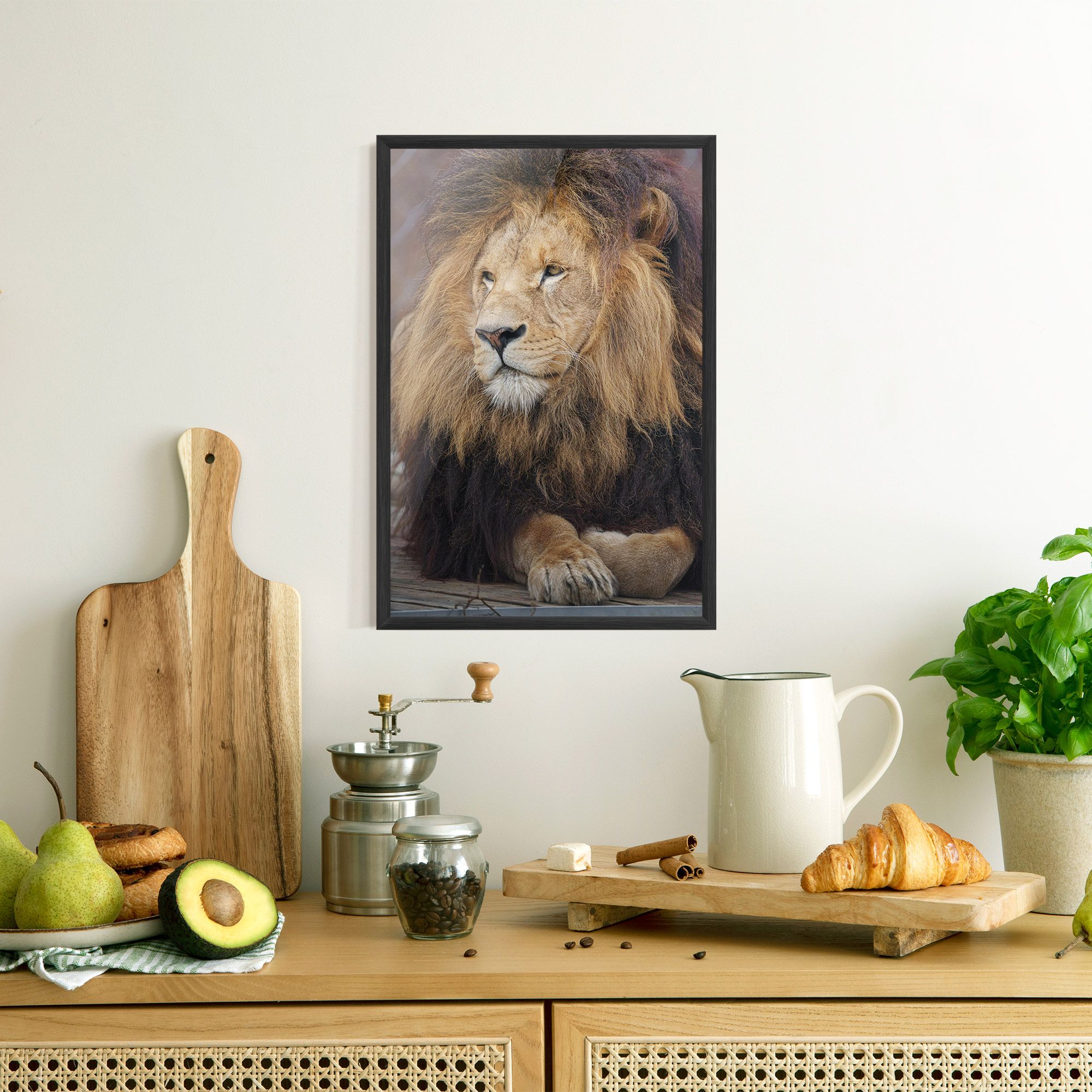 Lion Chilling mockup 8
