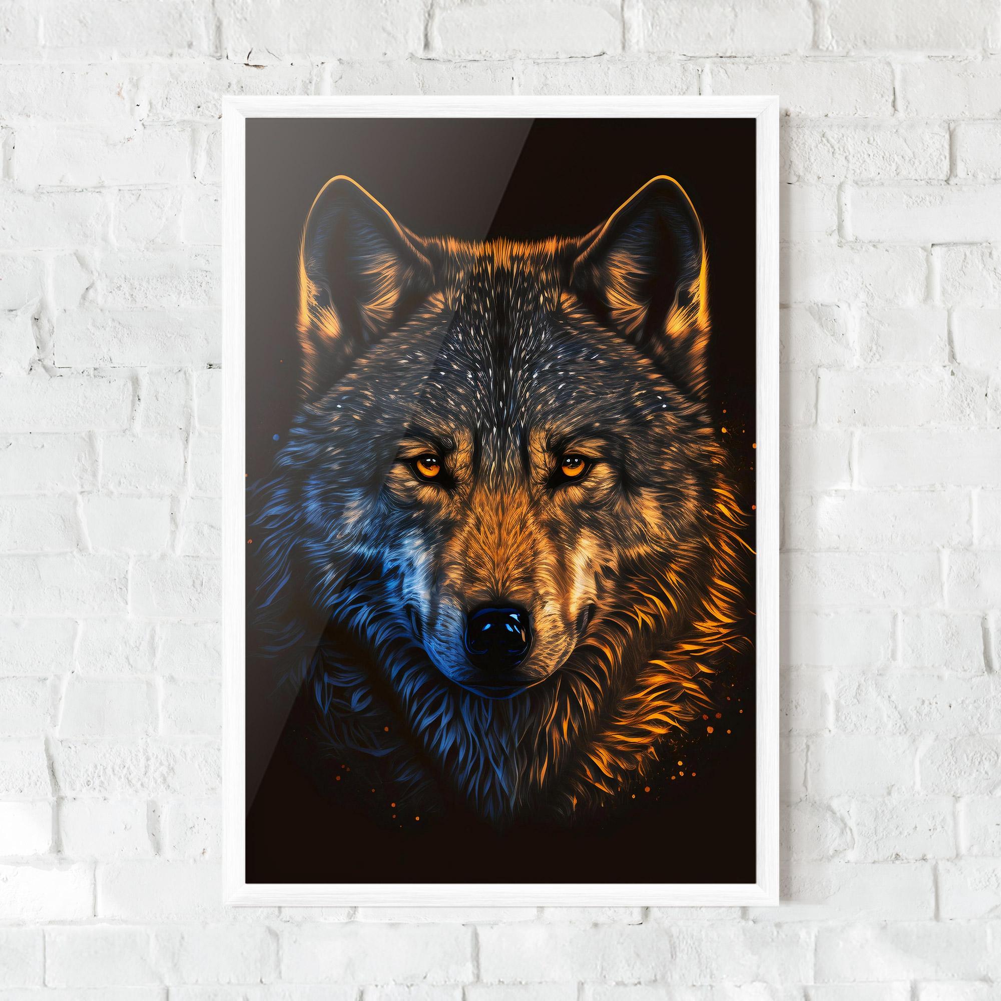 Gerahmte Poster Alpha Portrait mockup 0