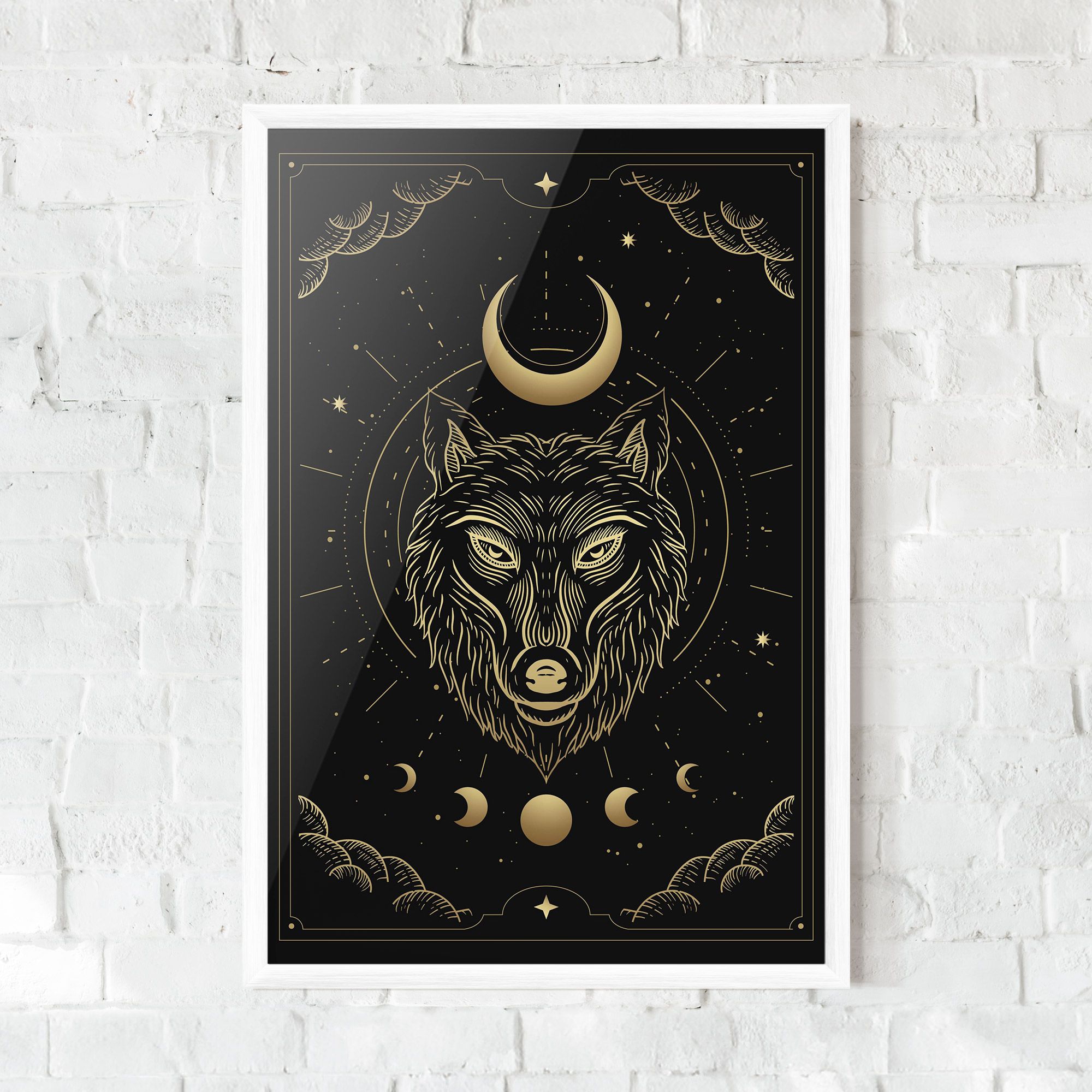 Gold Line Wolf mockup 0