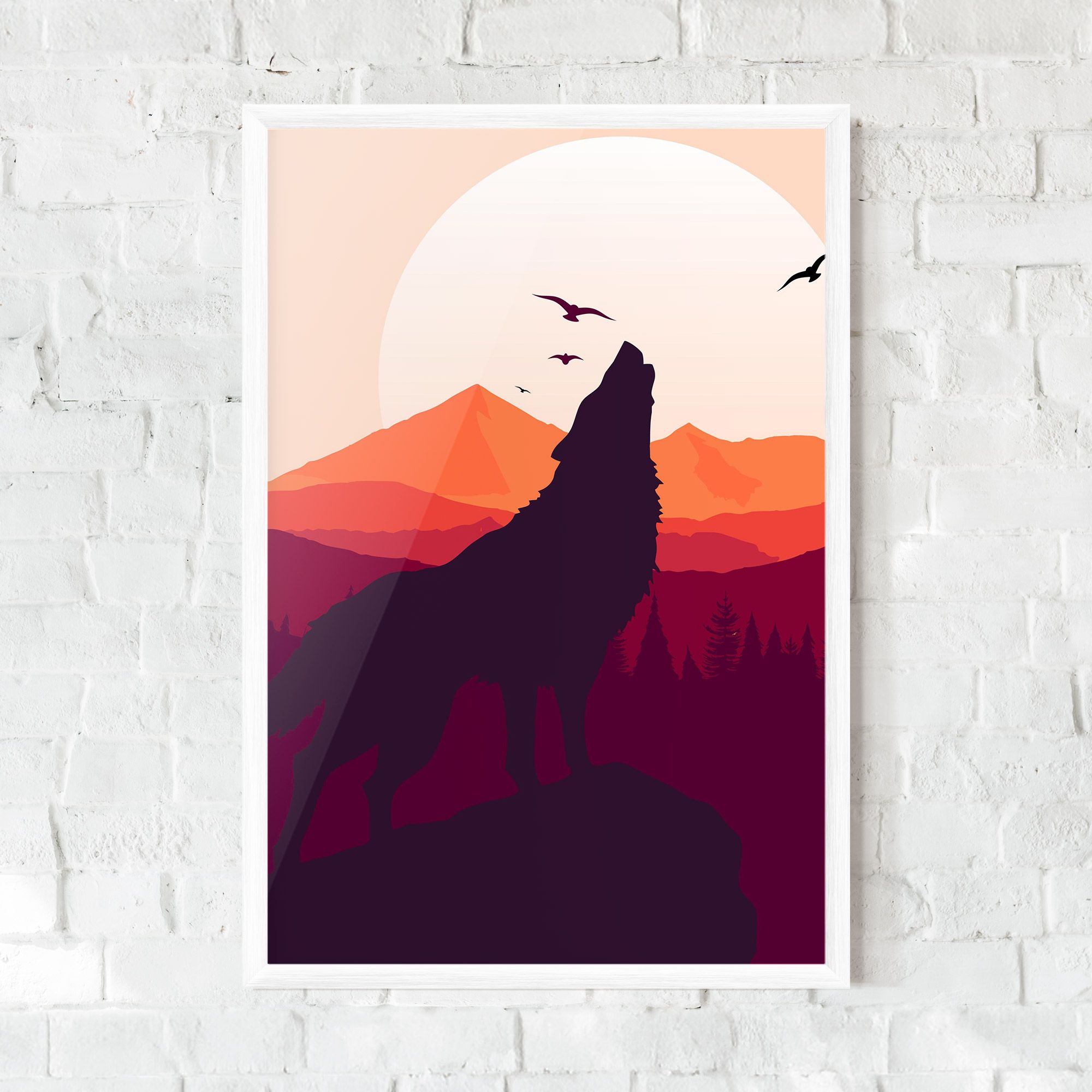 Wolf Pink Moon mockup 0