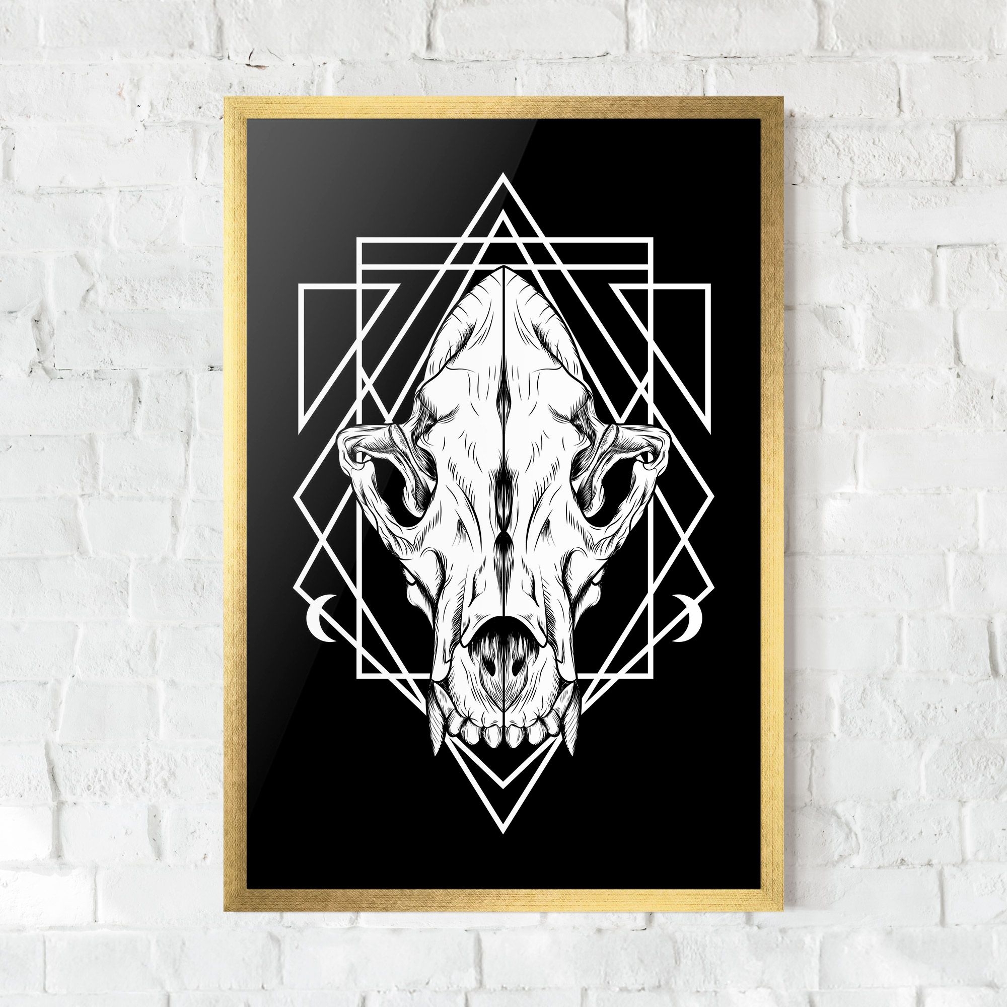 Dark Wolf Skull mockup 0