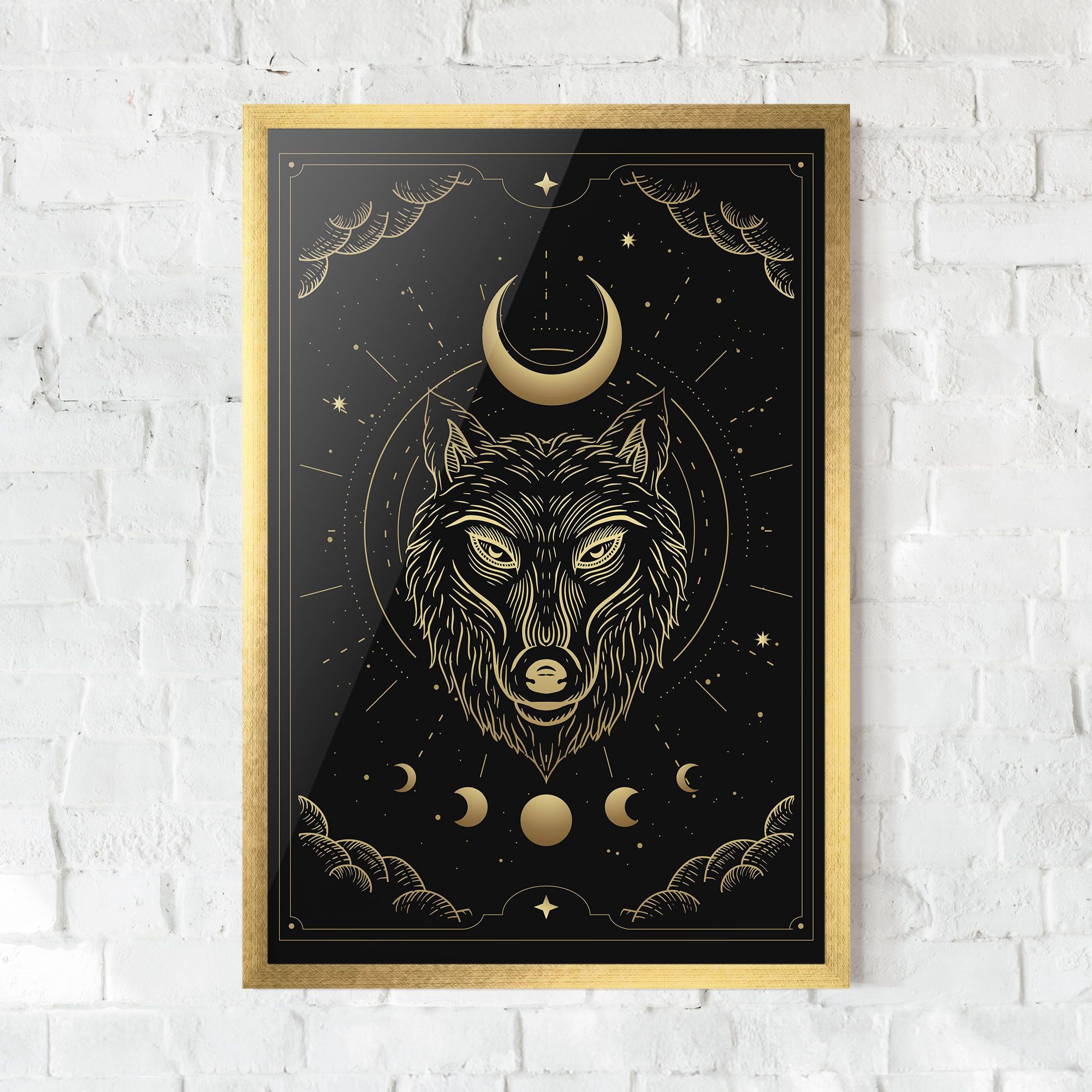 Gold Line Wolf mockup 0