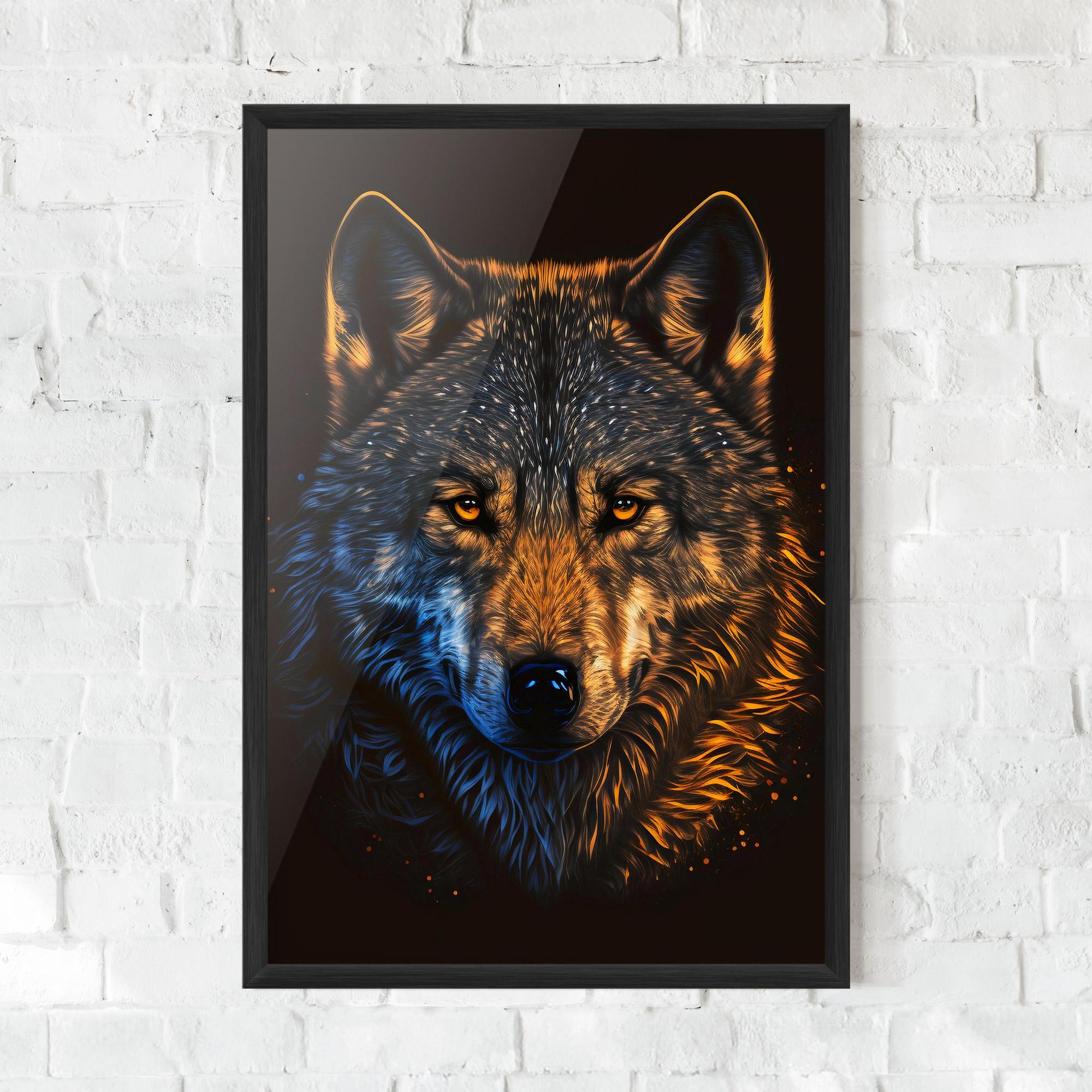 Gerahmte Poster Alpha Portrait mockup 0