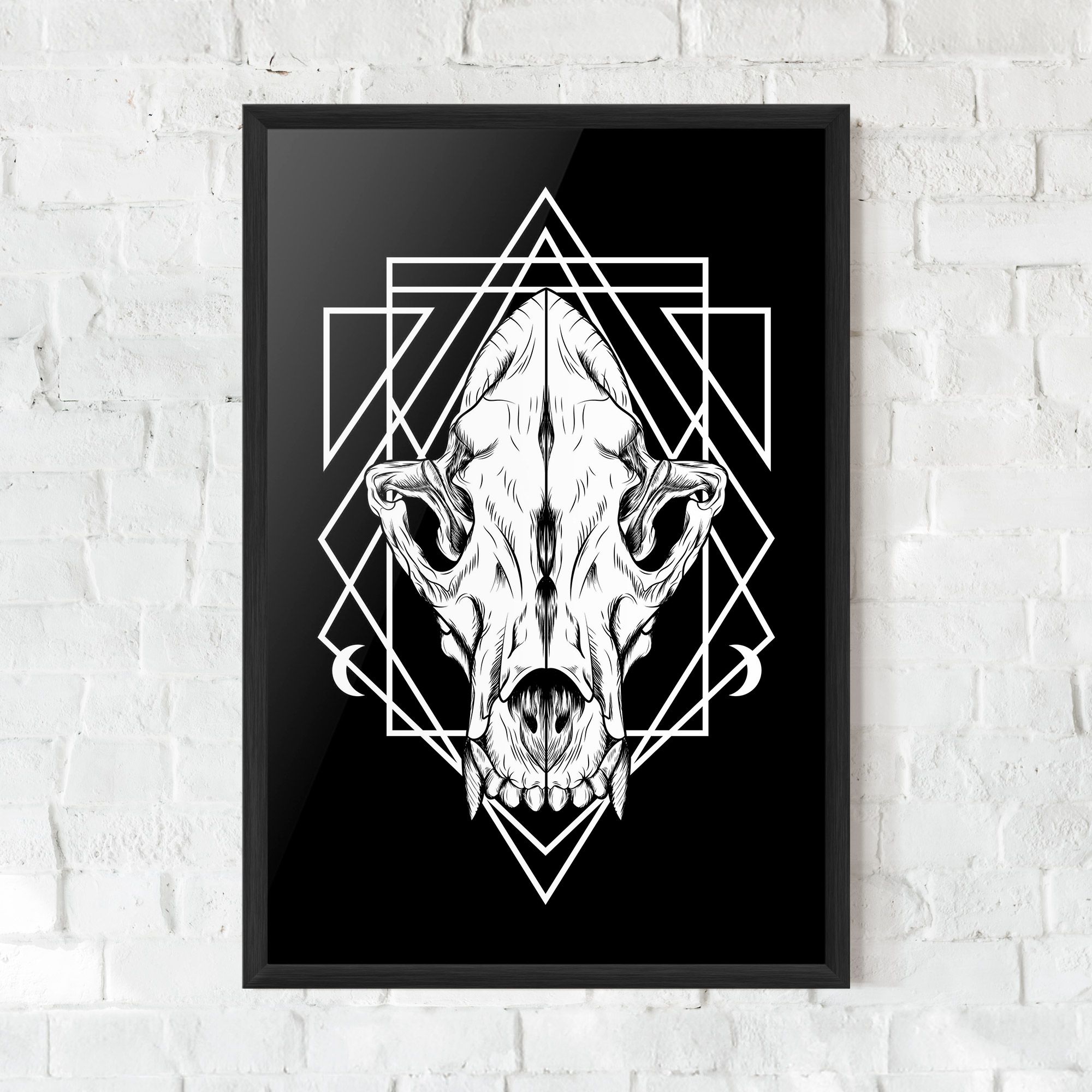 Dark Wolf Skull mockup 0