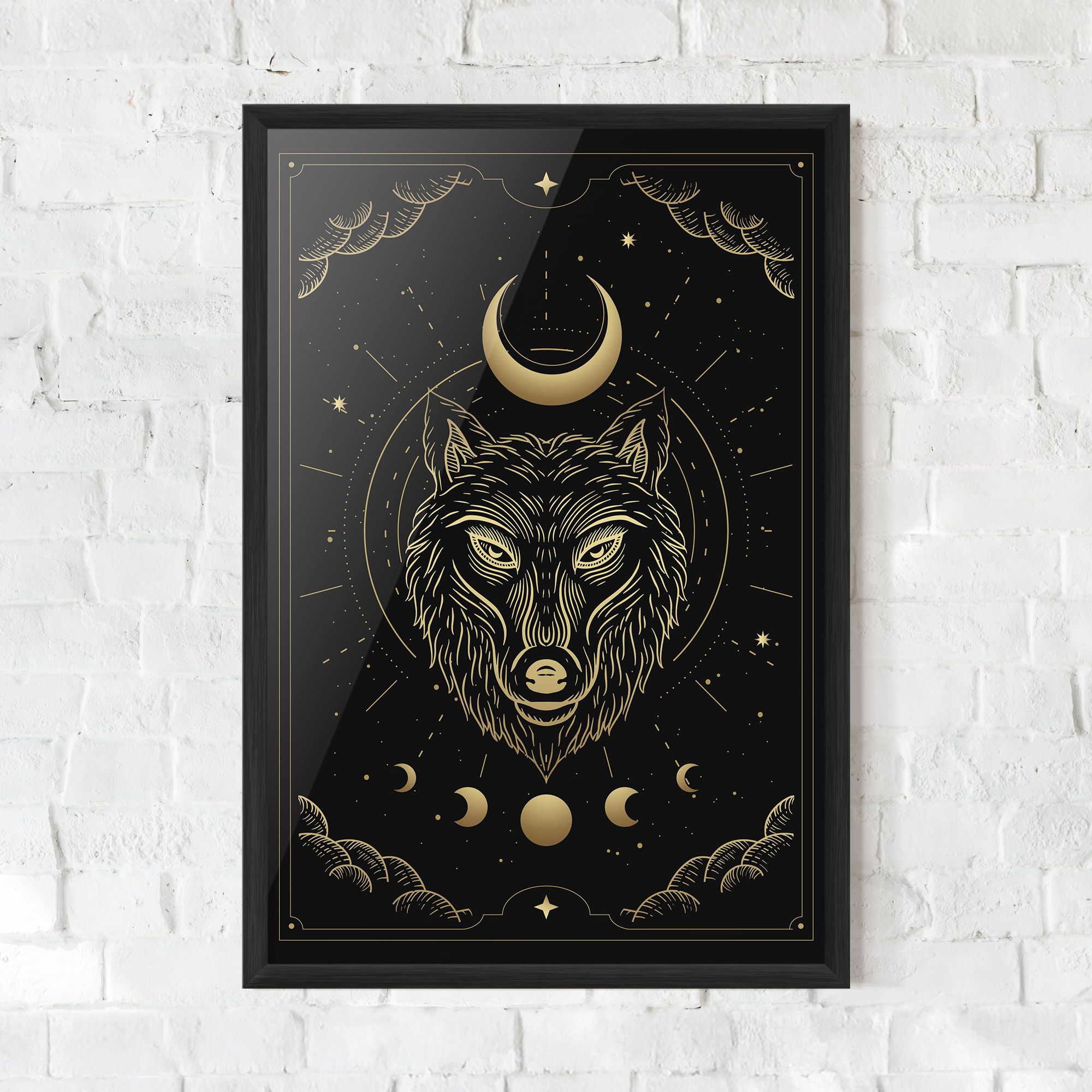 Gold Line Wolf mockup 0