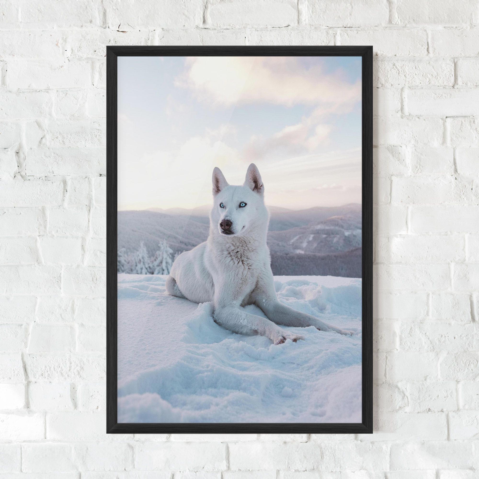White Snow Wolf mockup 0
