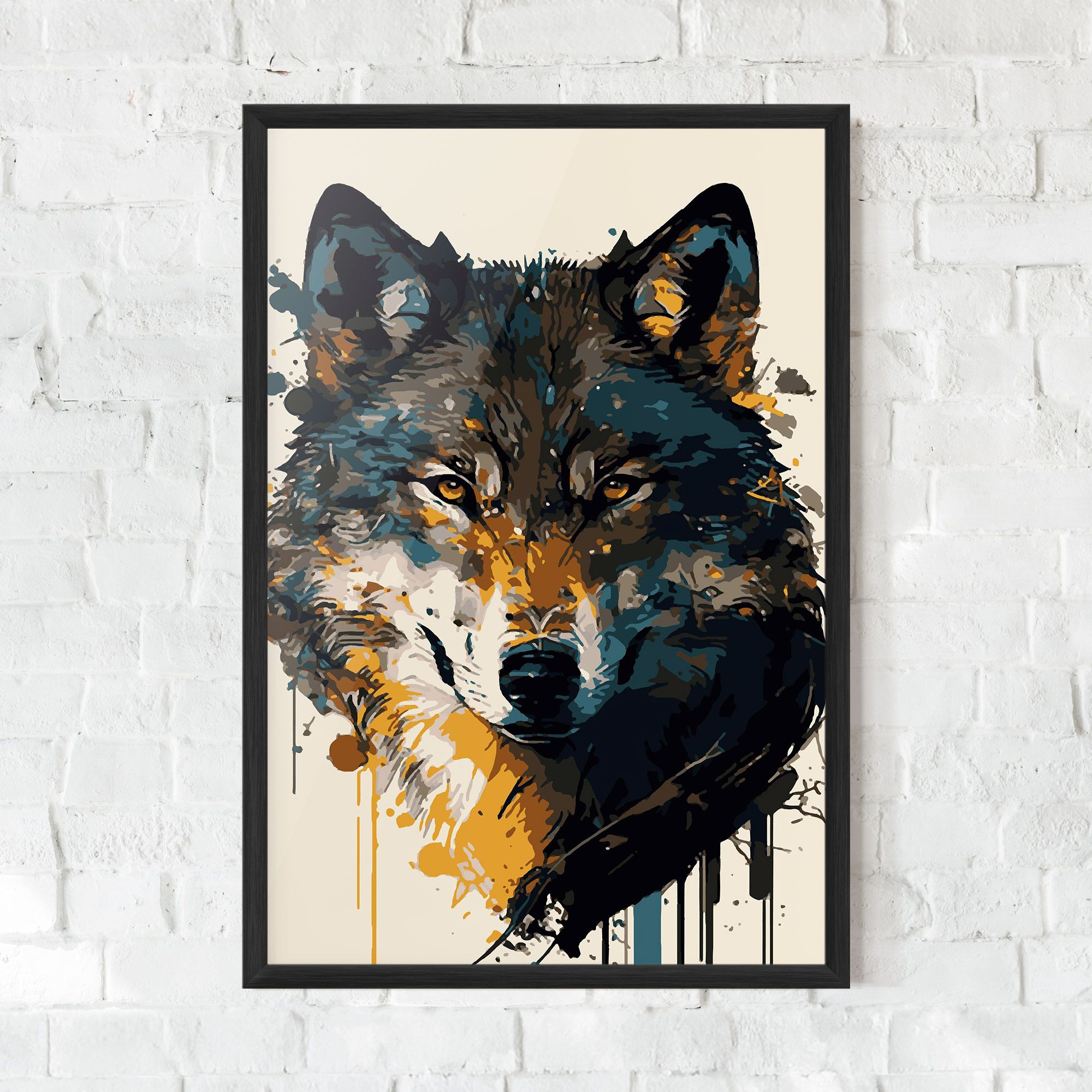 Wolf Head Art mockup 0