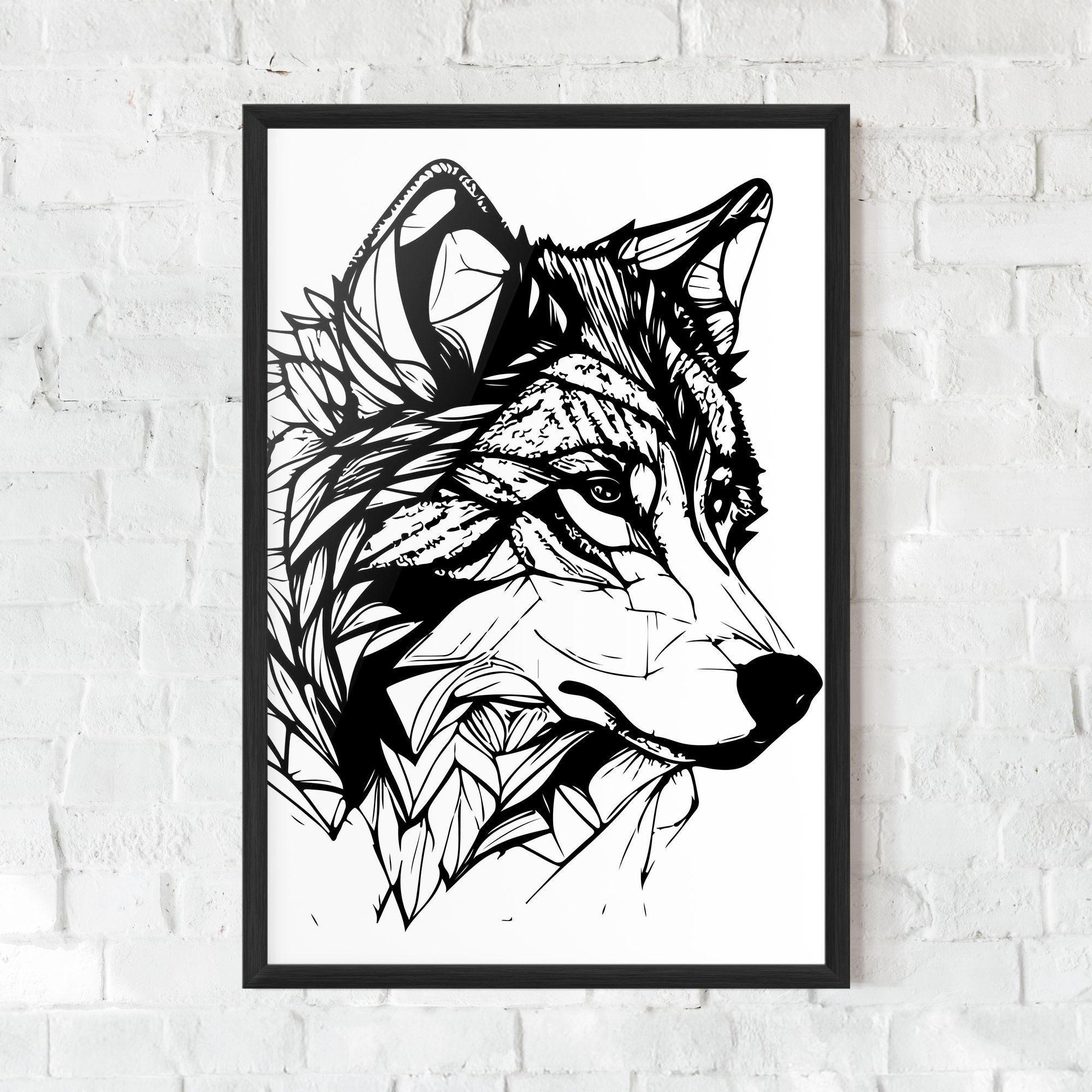 Wolf Head Line mockup 0