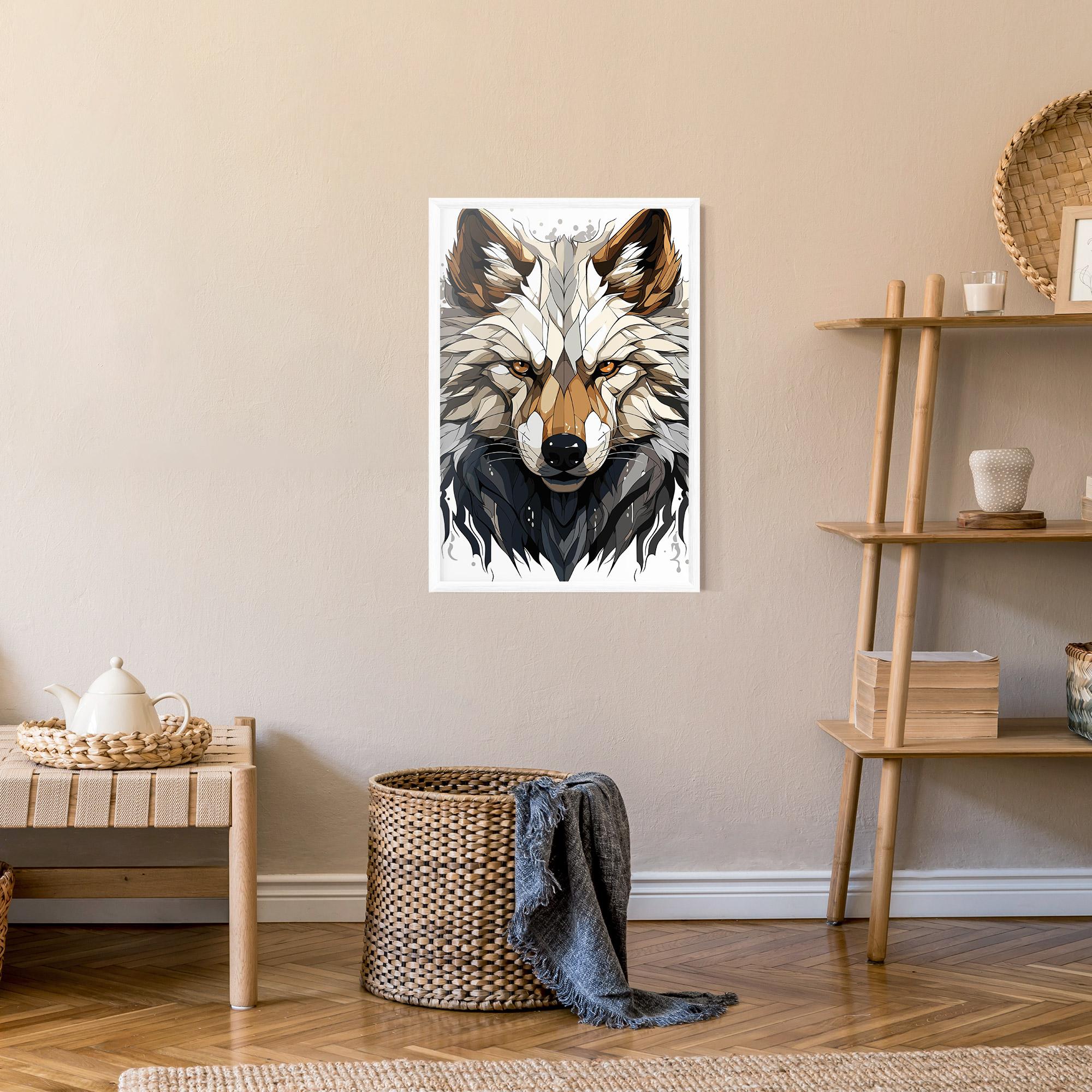 Gerahmte Poster Brown Wolf mockup 9