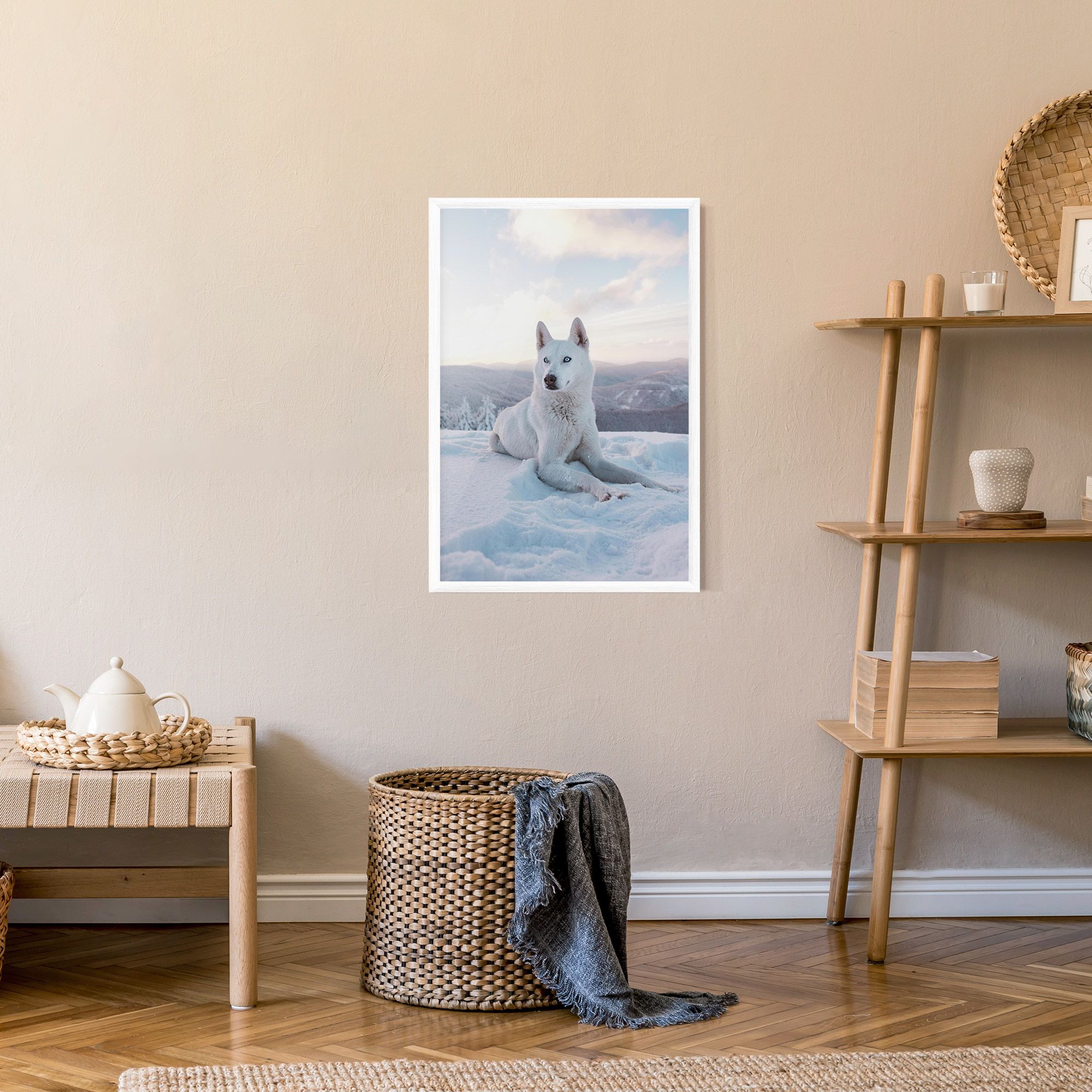 White Snow Wolf mockup 9