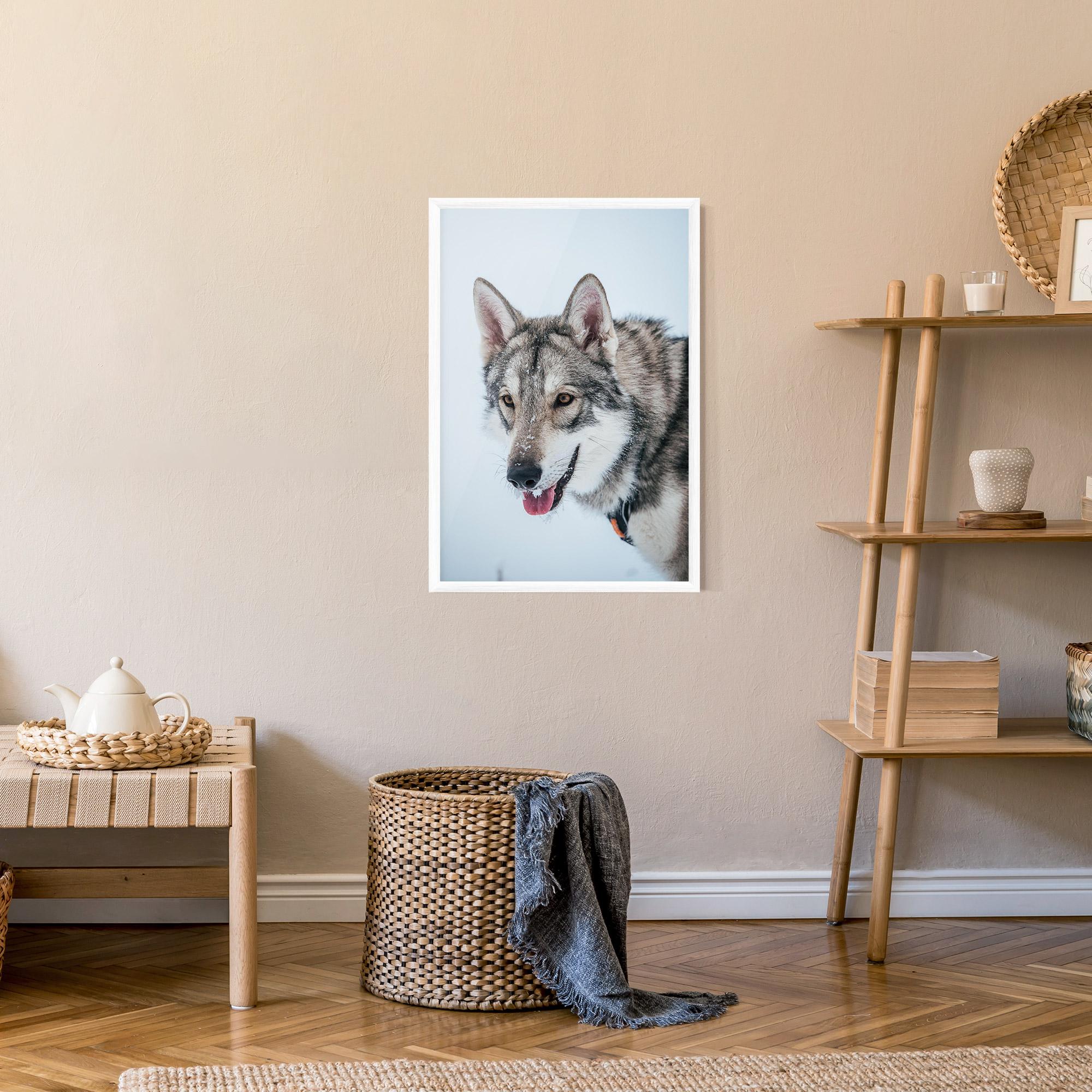 Gerahmte Poster Wolf Head mockup 9