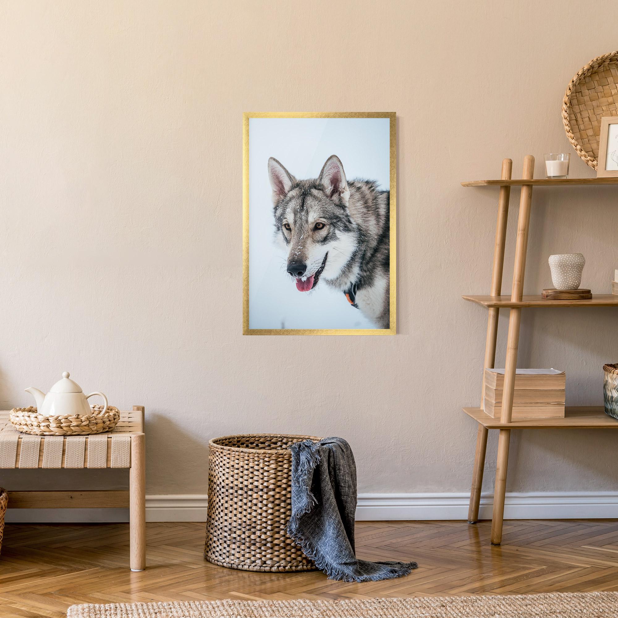 Gerahmte Poster Wolf Head mockup 9