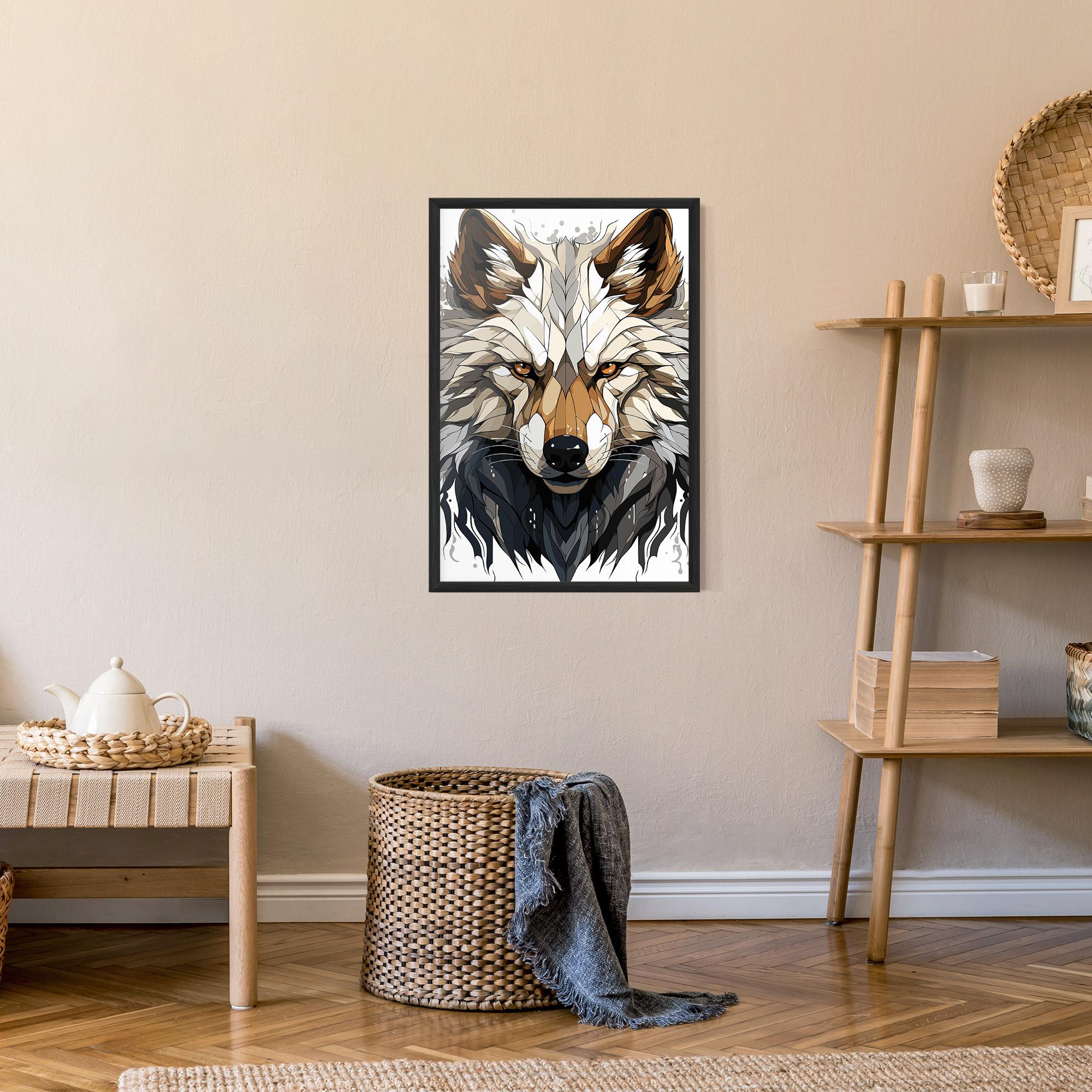 Gerahmte Poster Brown Wolf mockup 9