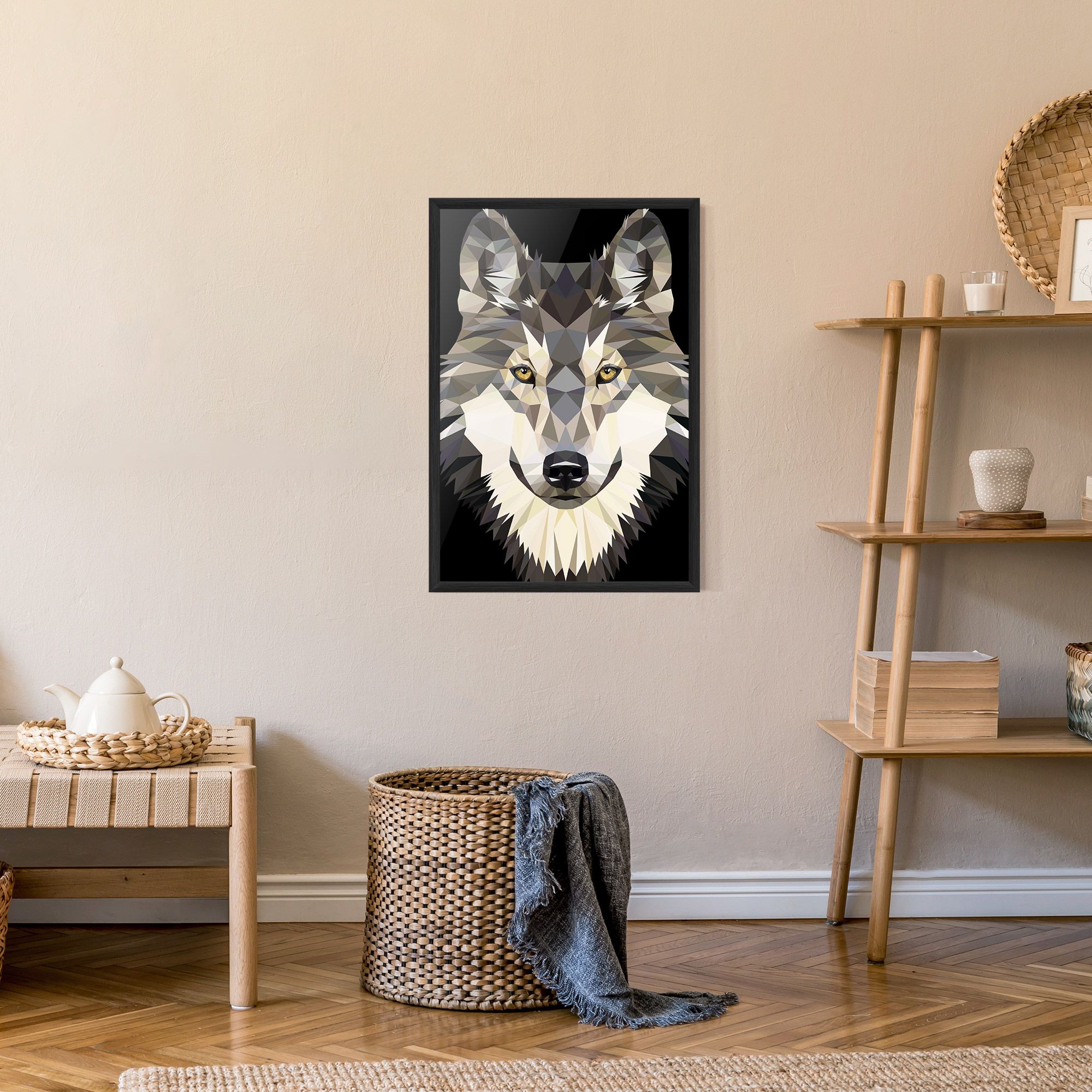 Pretty Wolf Head mockup 9