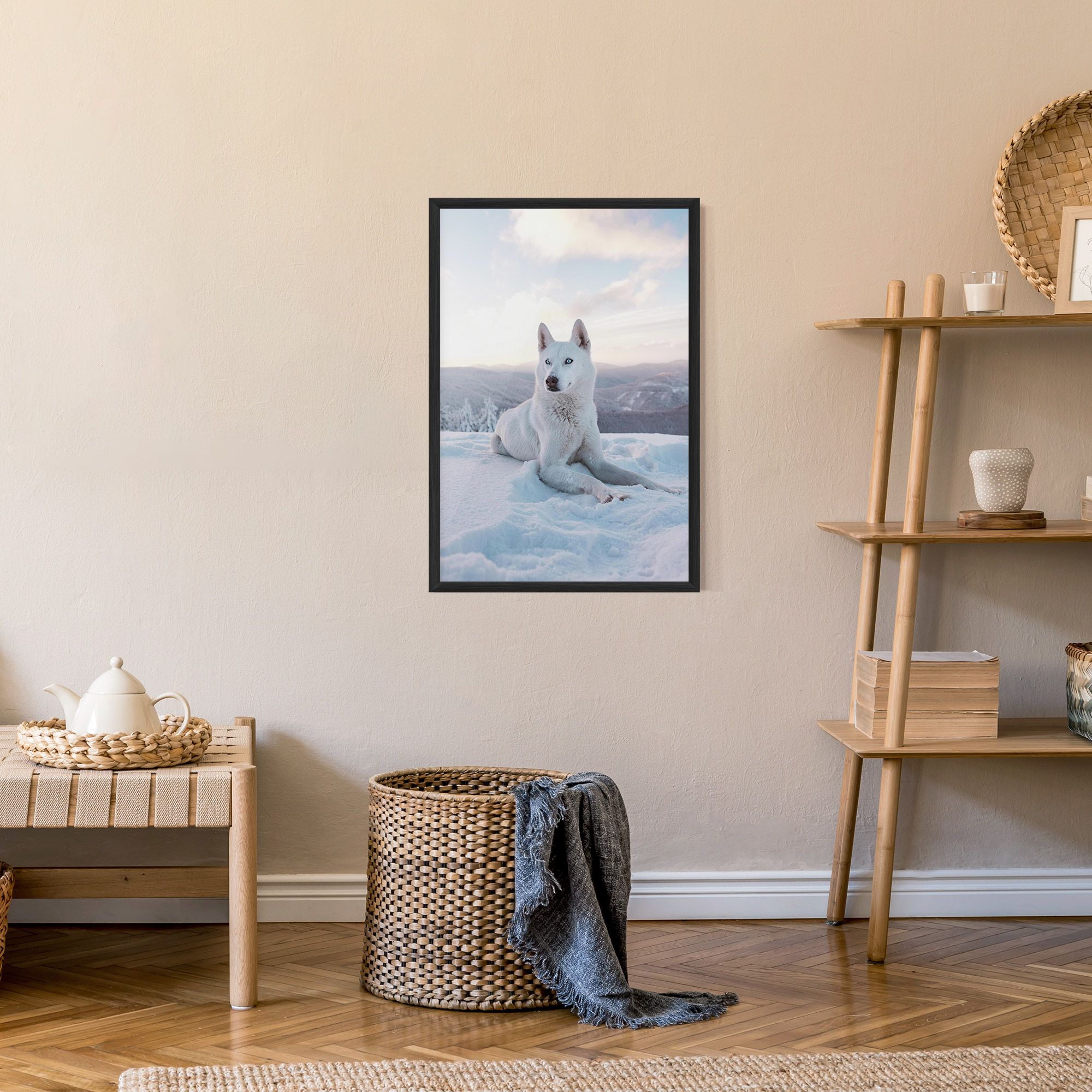 White Snow Wolf mockup 9