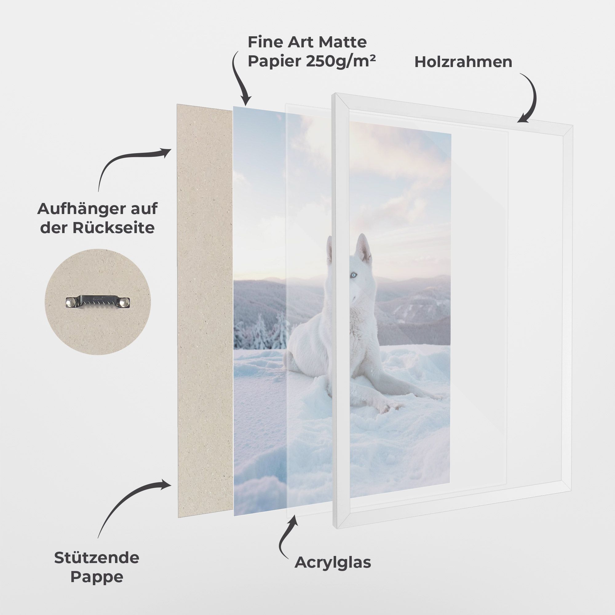 White Snow Wolf mockup 1