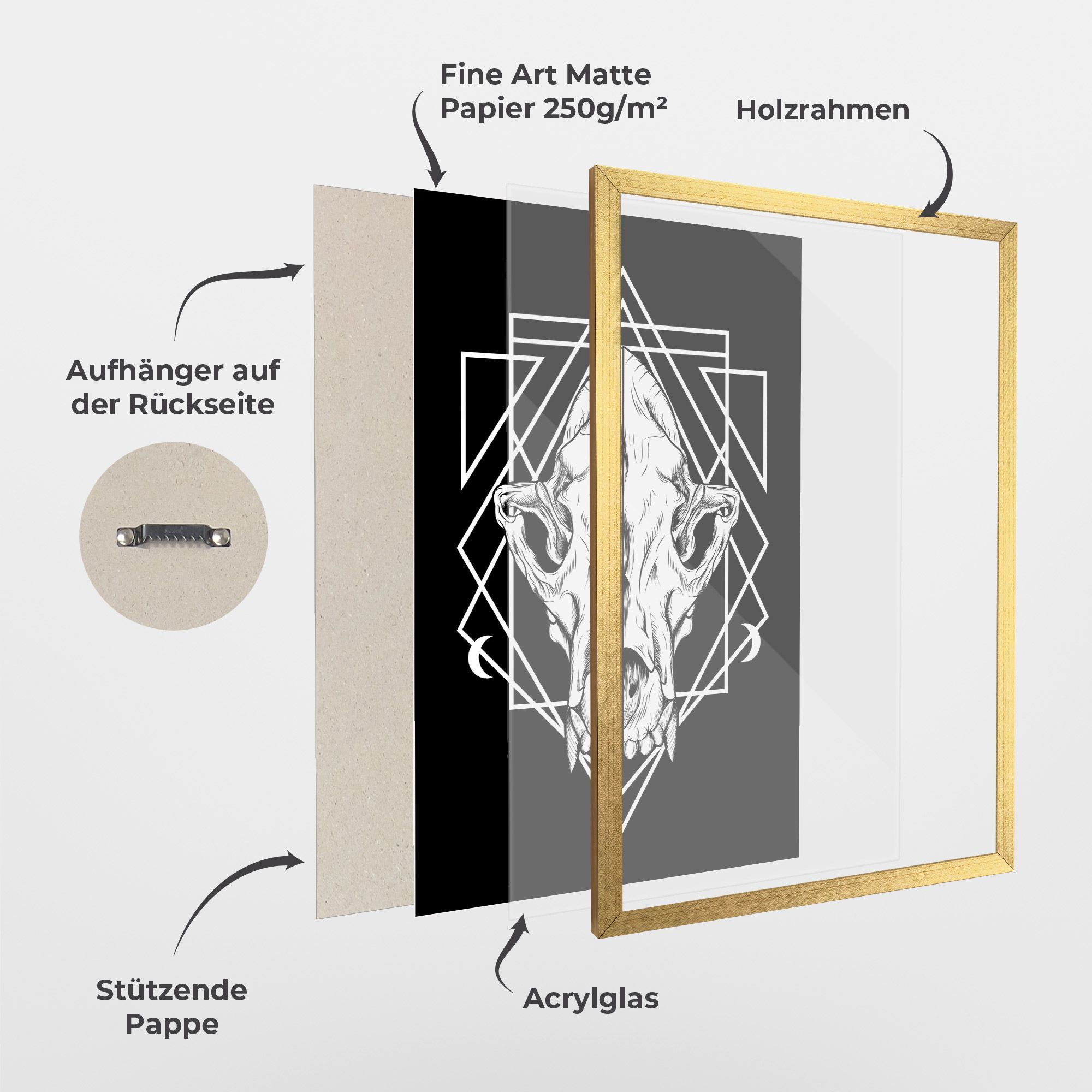 Dark Wolf Skull mockup 1