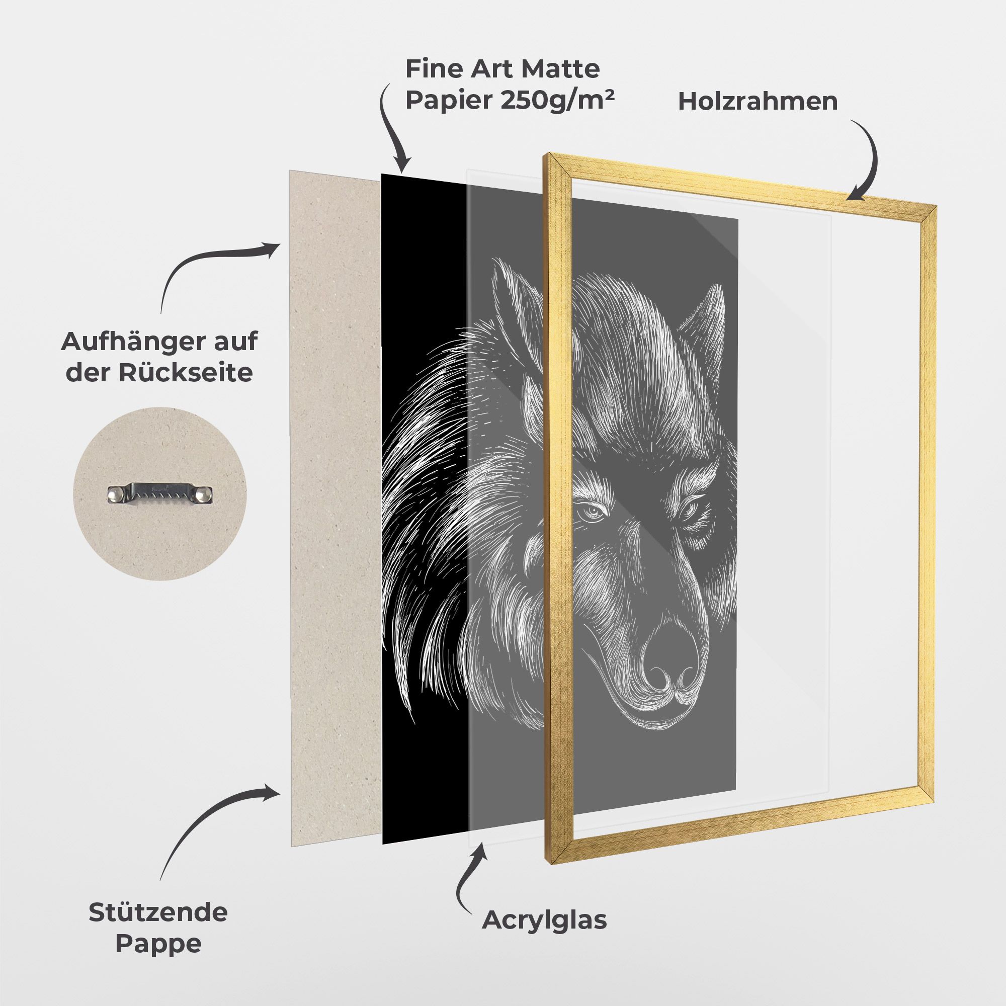 White Line Wolf mockup 1