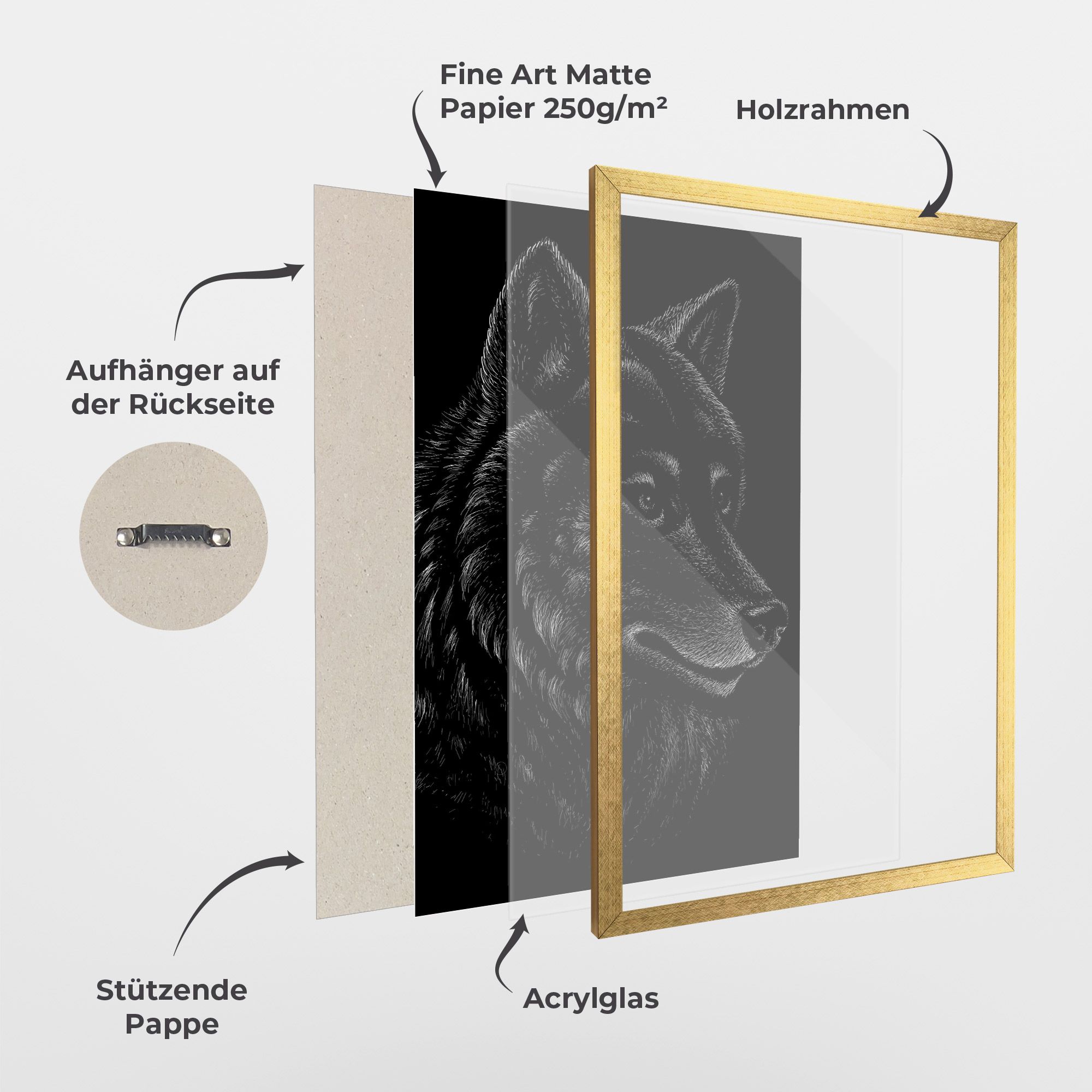 Wolf Shillouette Head mockup 1