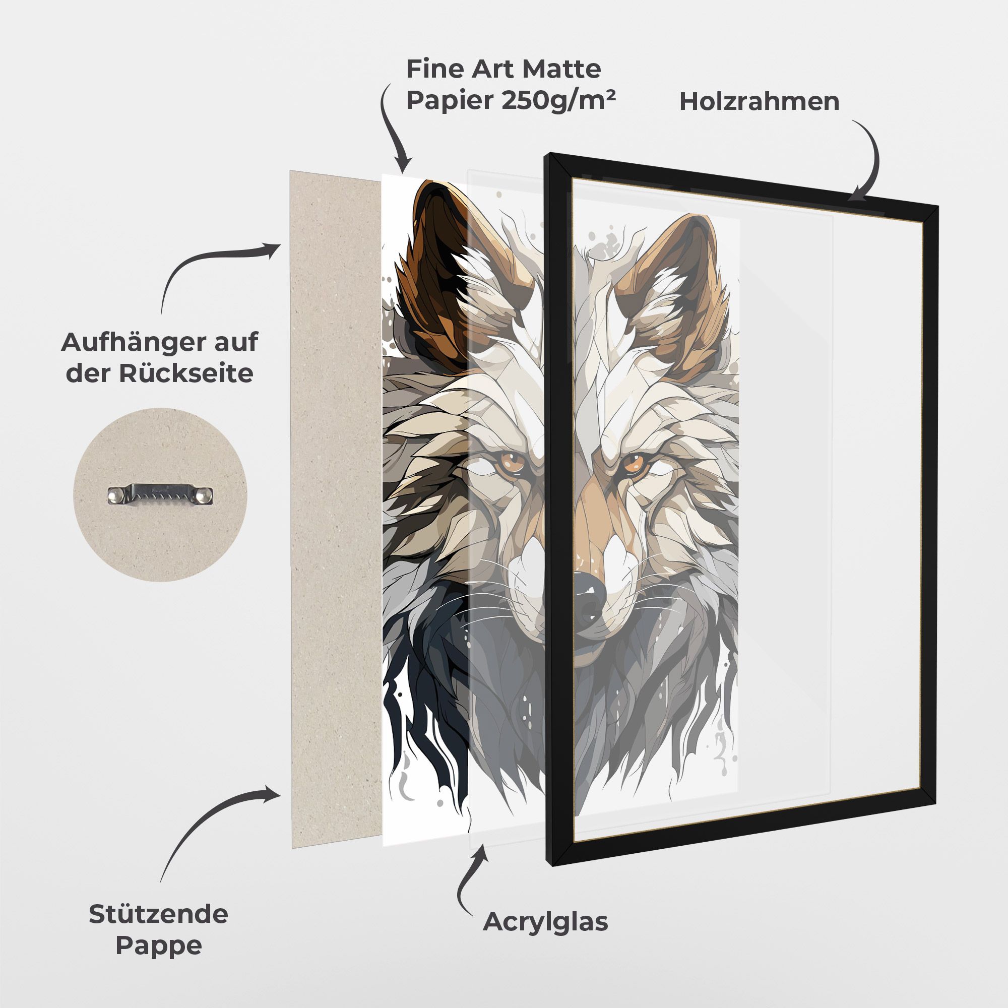 Brown Wolf mockup 1