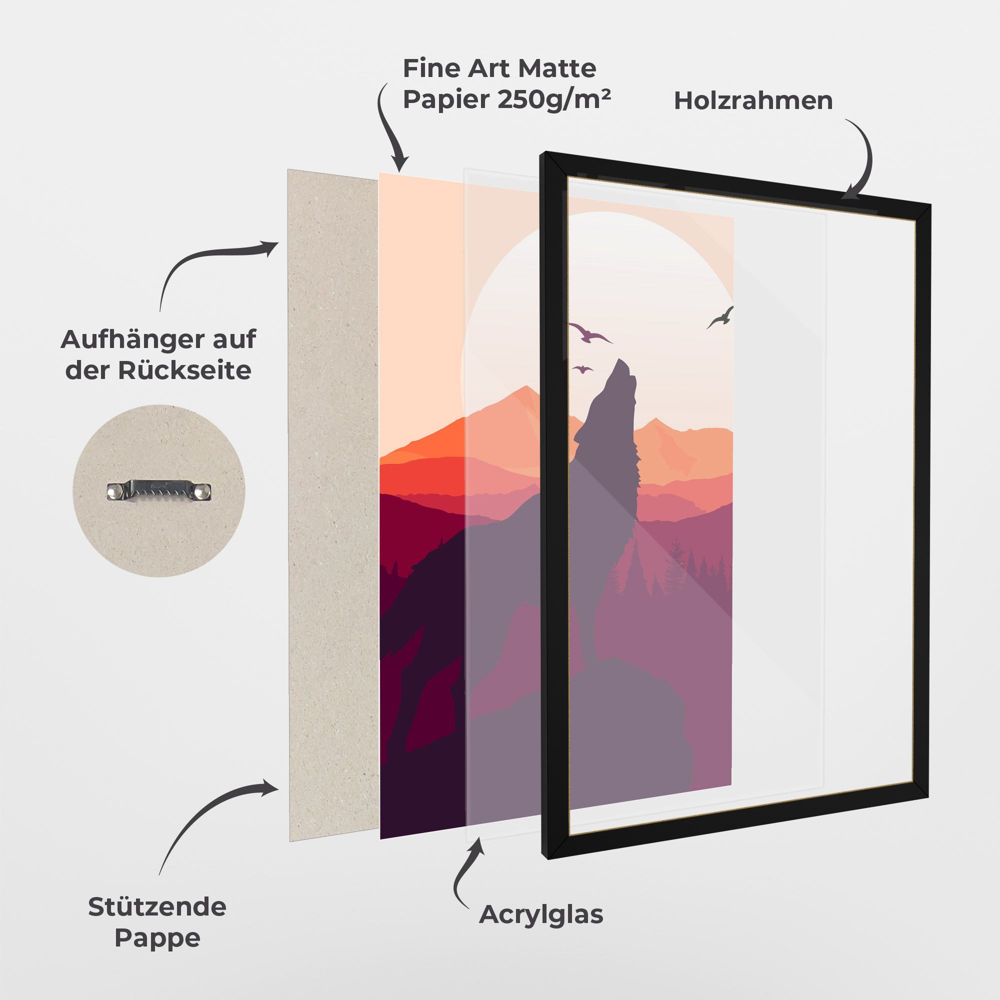 Wolf Pink Moon mockup 1