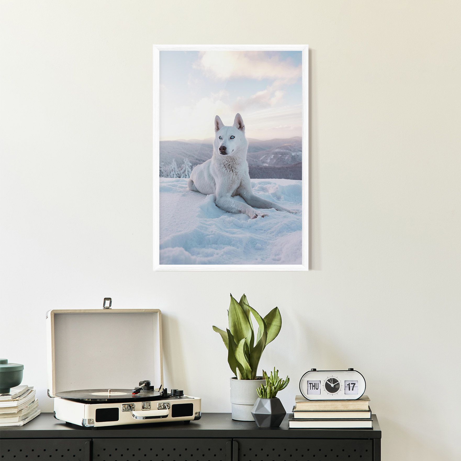 White Snow Wolf mockup 2