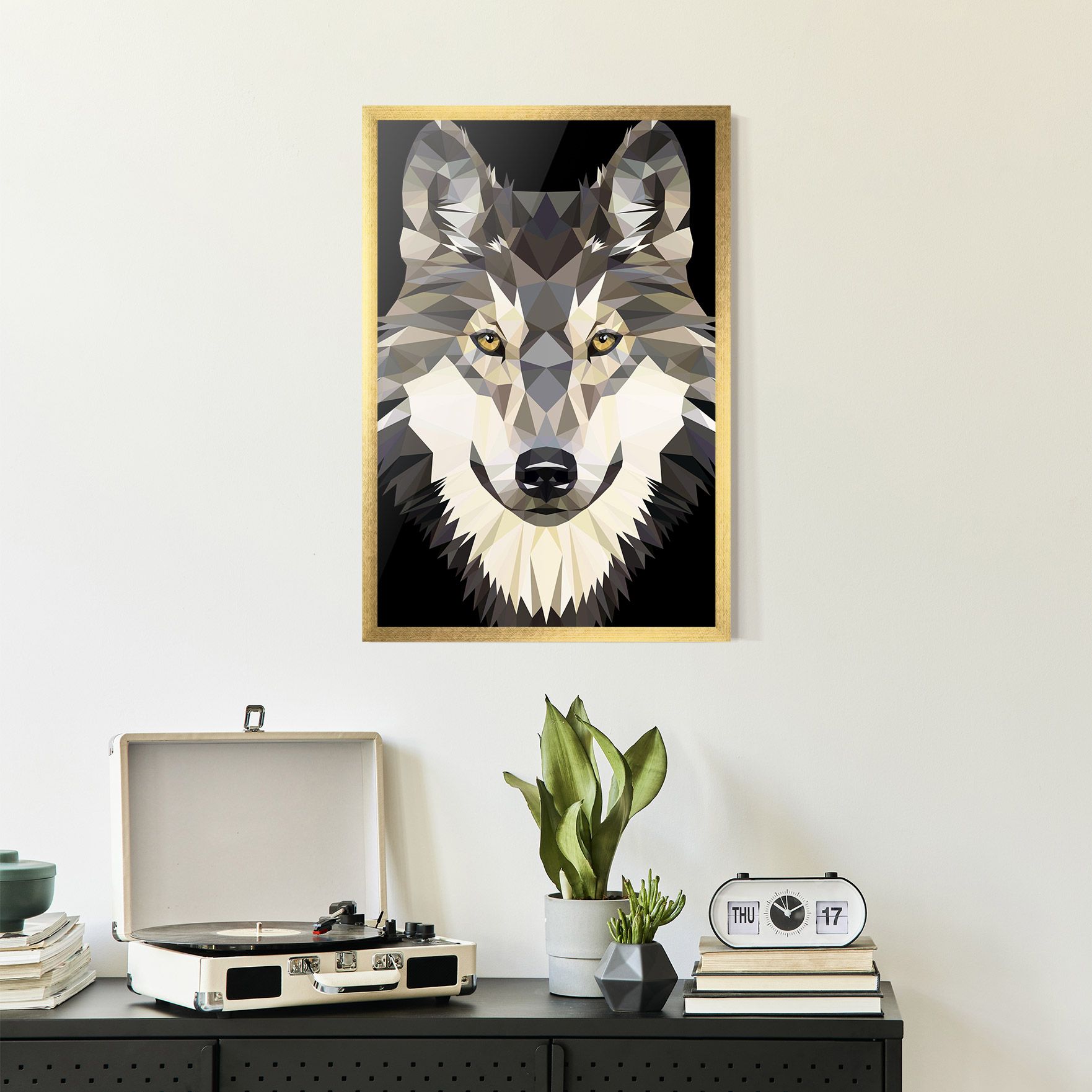Pretty Wolf Head mockup 2