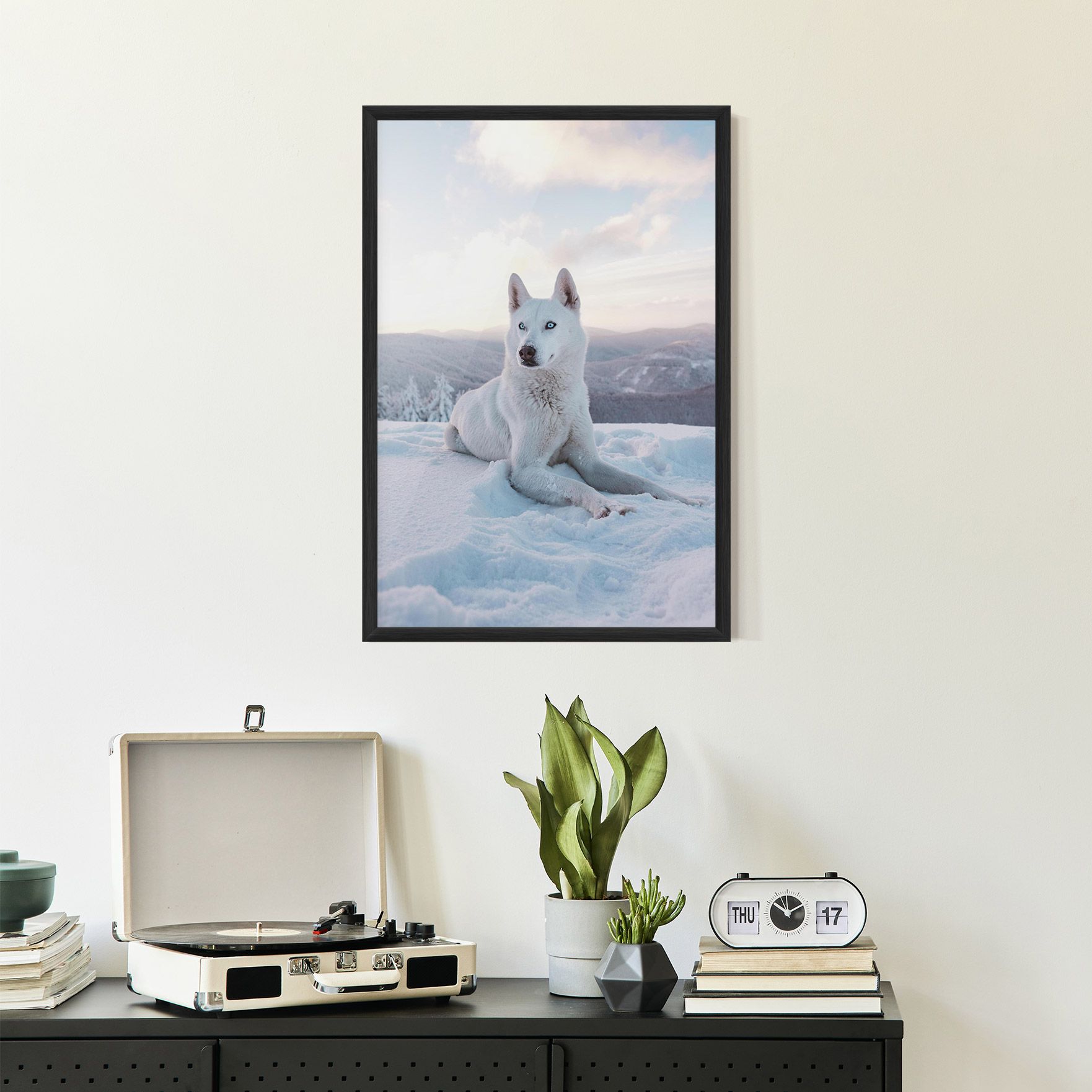White Snow Wolf mockup 2