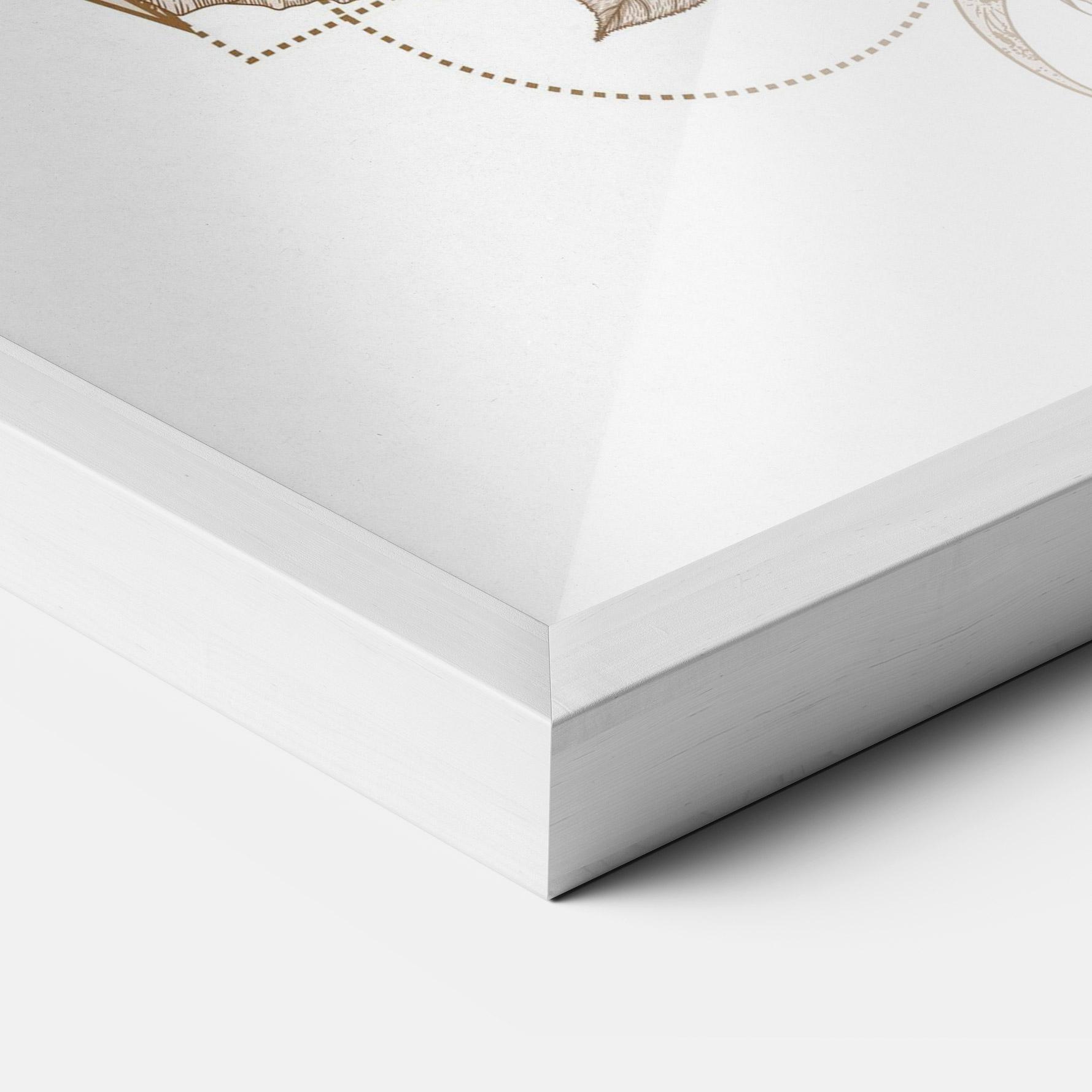 Gerahmte Poster Magical Wolf mockup 3