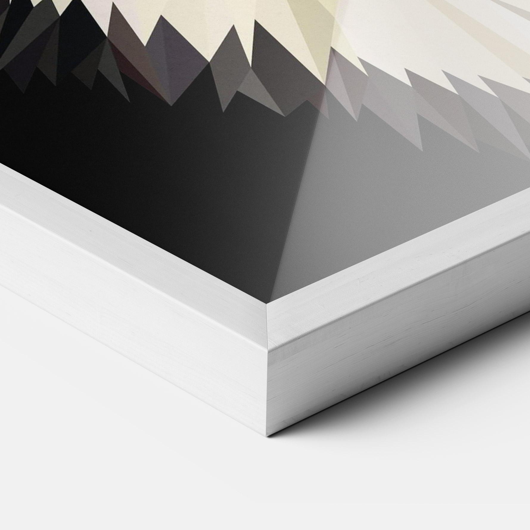 Gerahmte Poster Pretty Wolf Head mockup 3