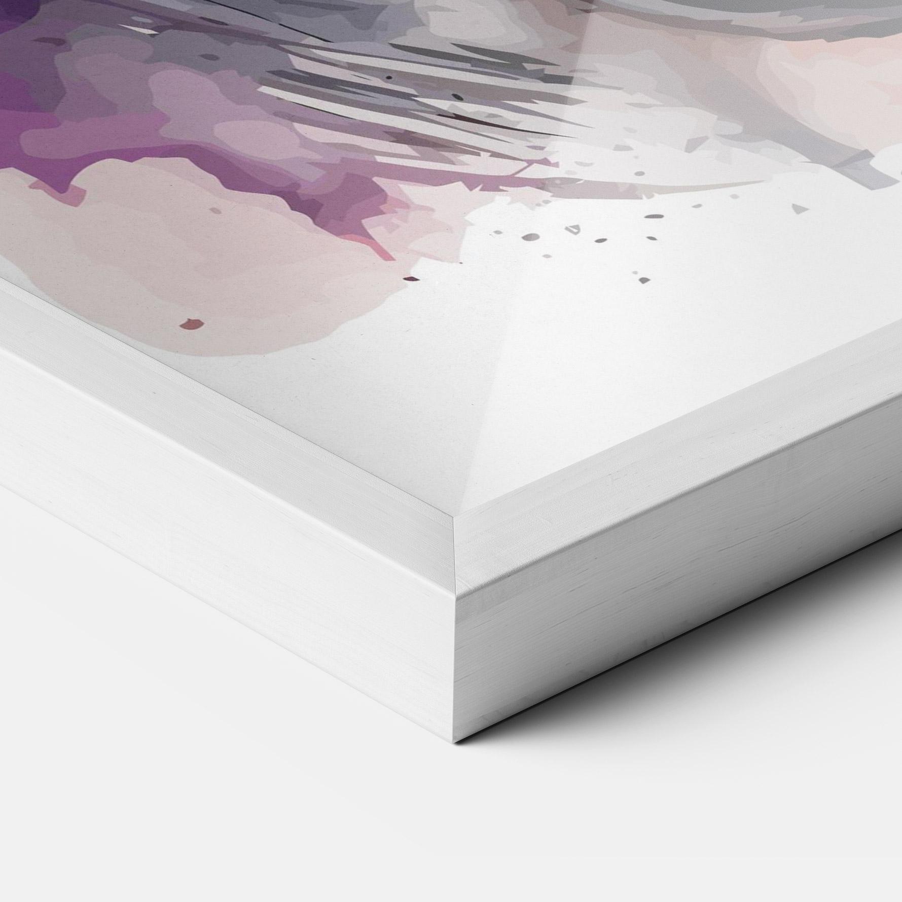 Gerahmte Poster Watercolor Angry Wolf mockup 3