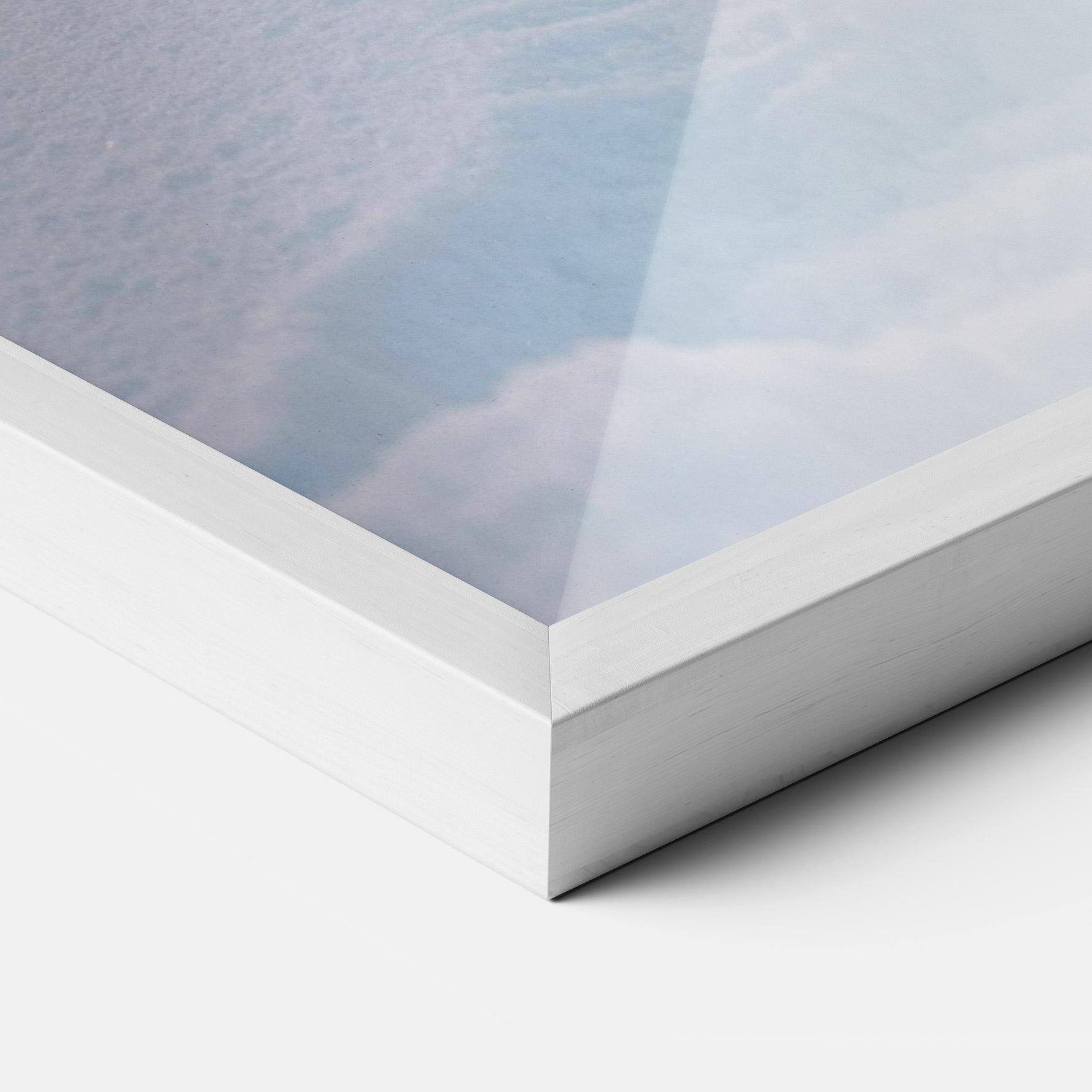 Gerahmte Poster White Snow Wolf mockup 3