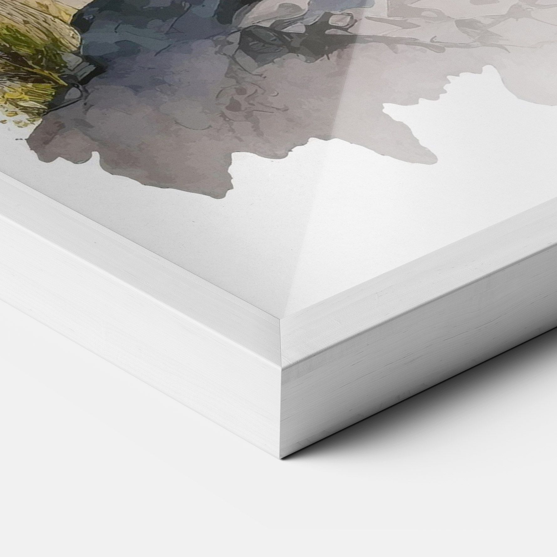 Wolf On Rock mockup 3