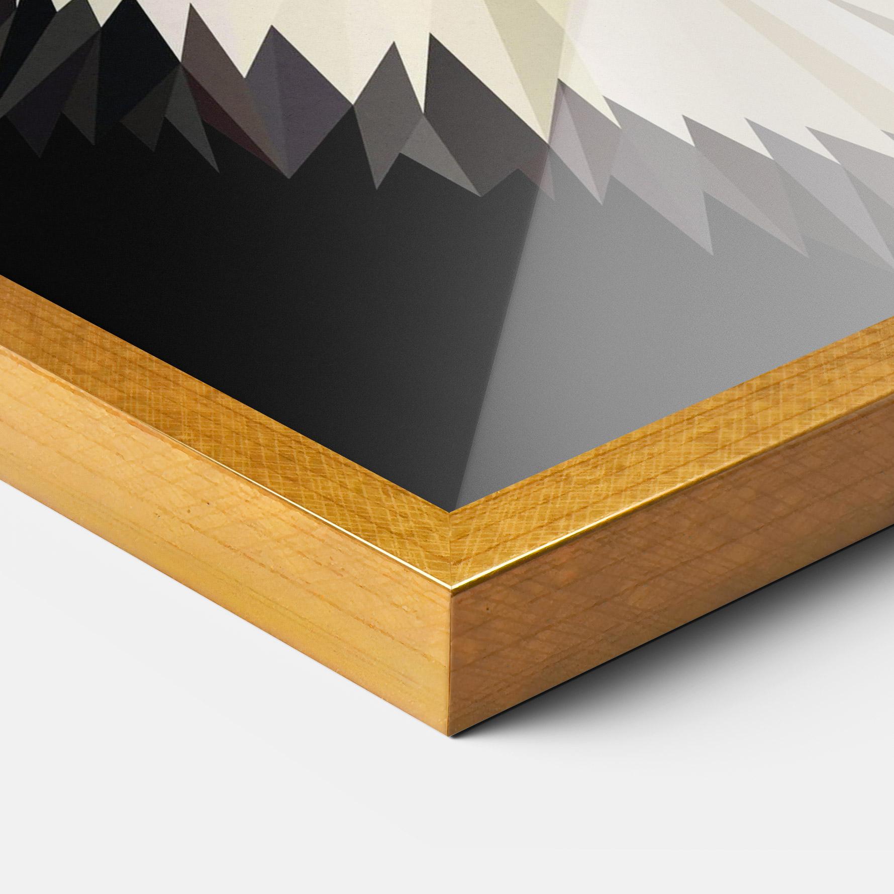 Gerahmte Poster Pretty Wolf Head mockup 3