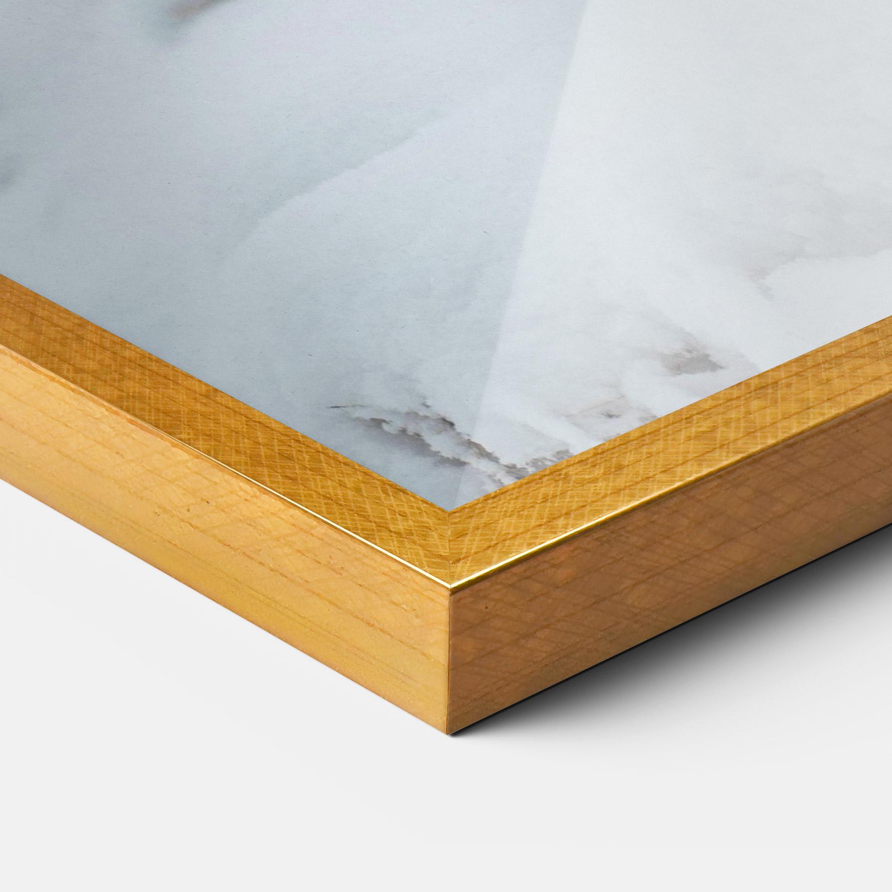 Gerahmte Poster Snow Wolf mockup 3