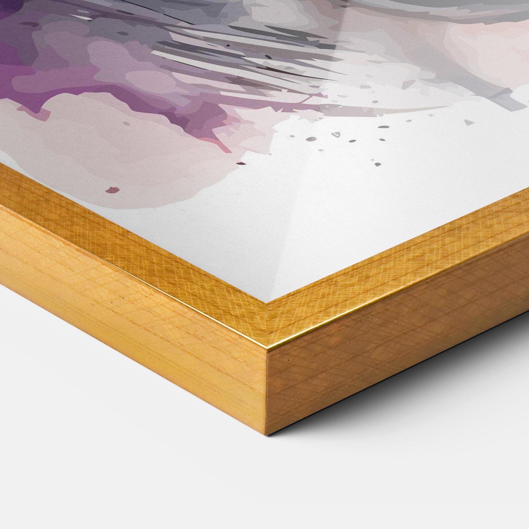 Gerahmte Poster Watercolor Angry Wolf mockup 3