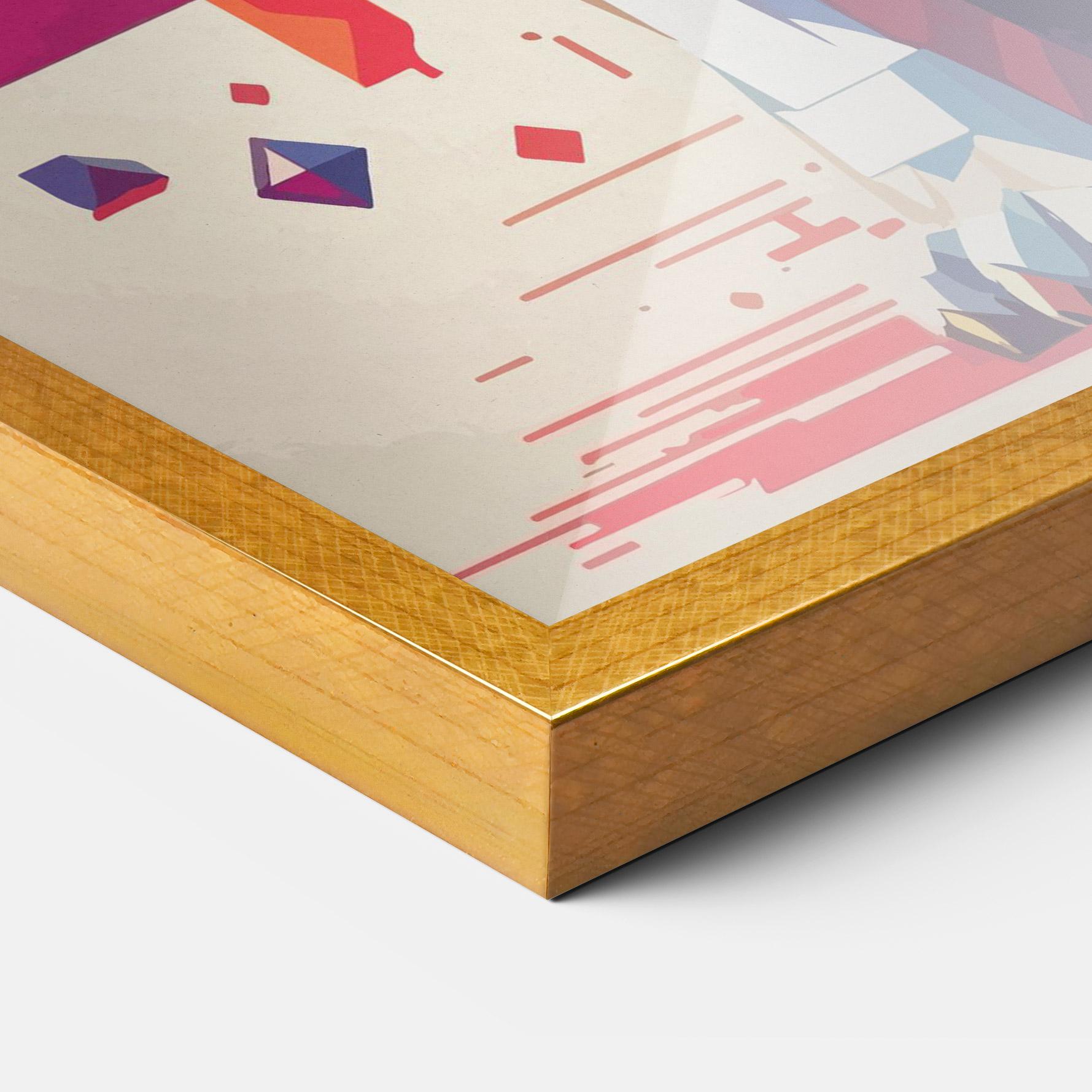 Gerahmte Poster Wolf Character mockup 3