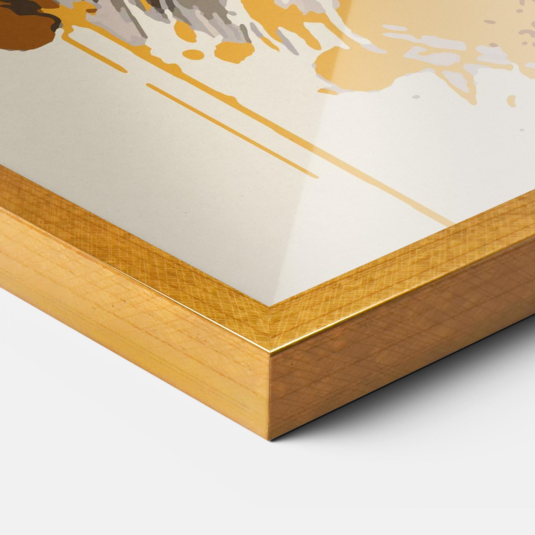 Gerahmte Poster Wolf Head Art mockup 3