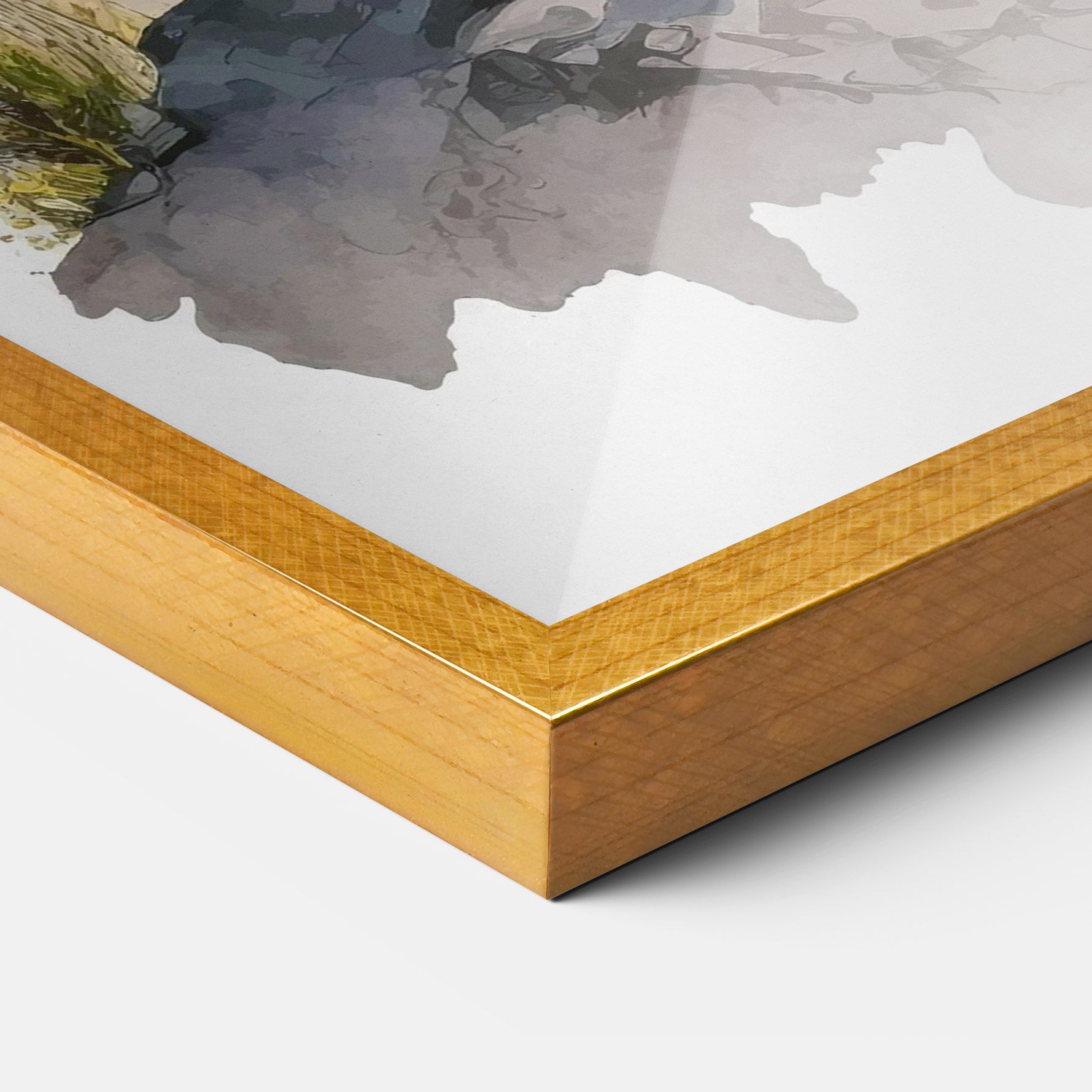 Wolf On Rock mockup 3