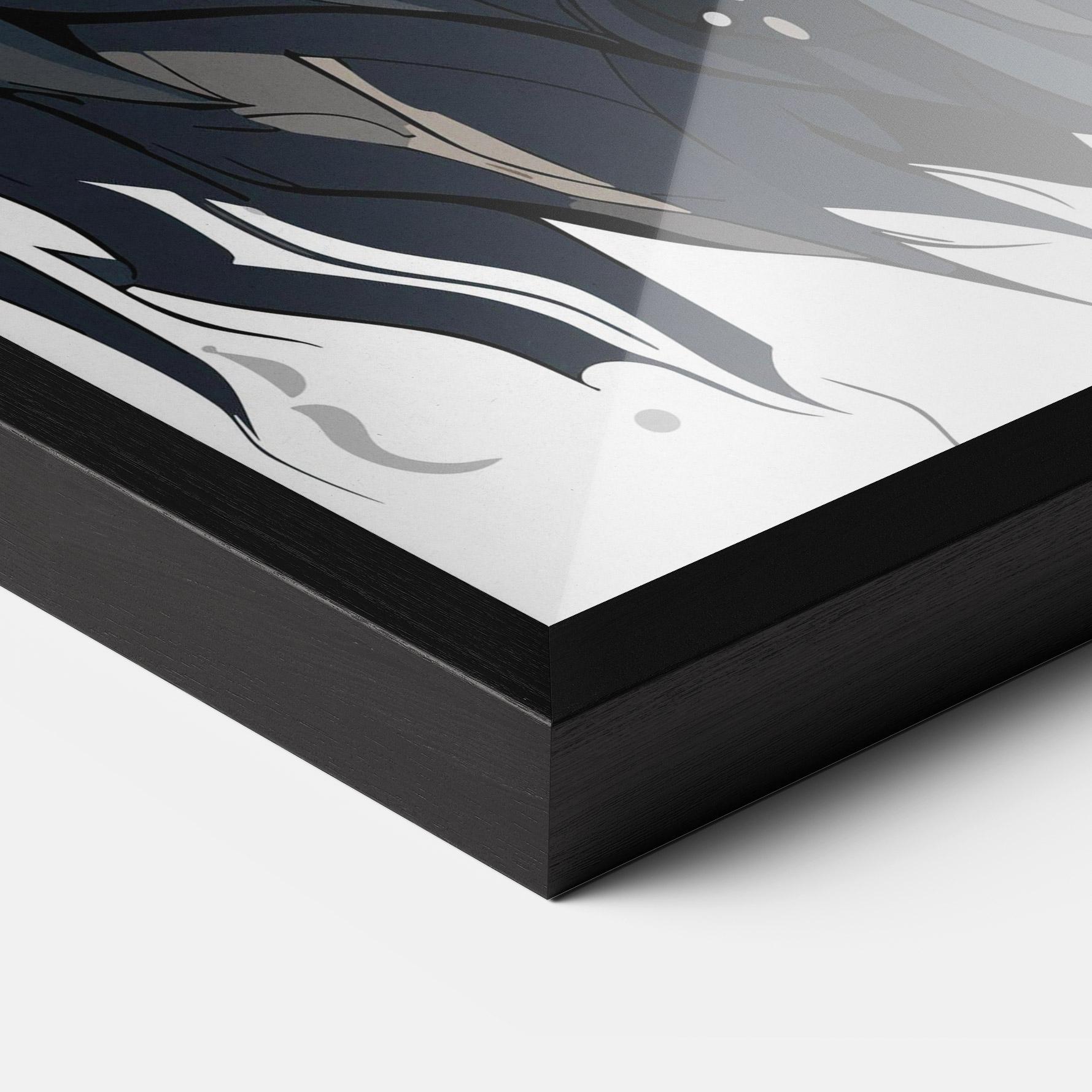 Gerahmte Poster Brown Wolf mockup 3