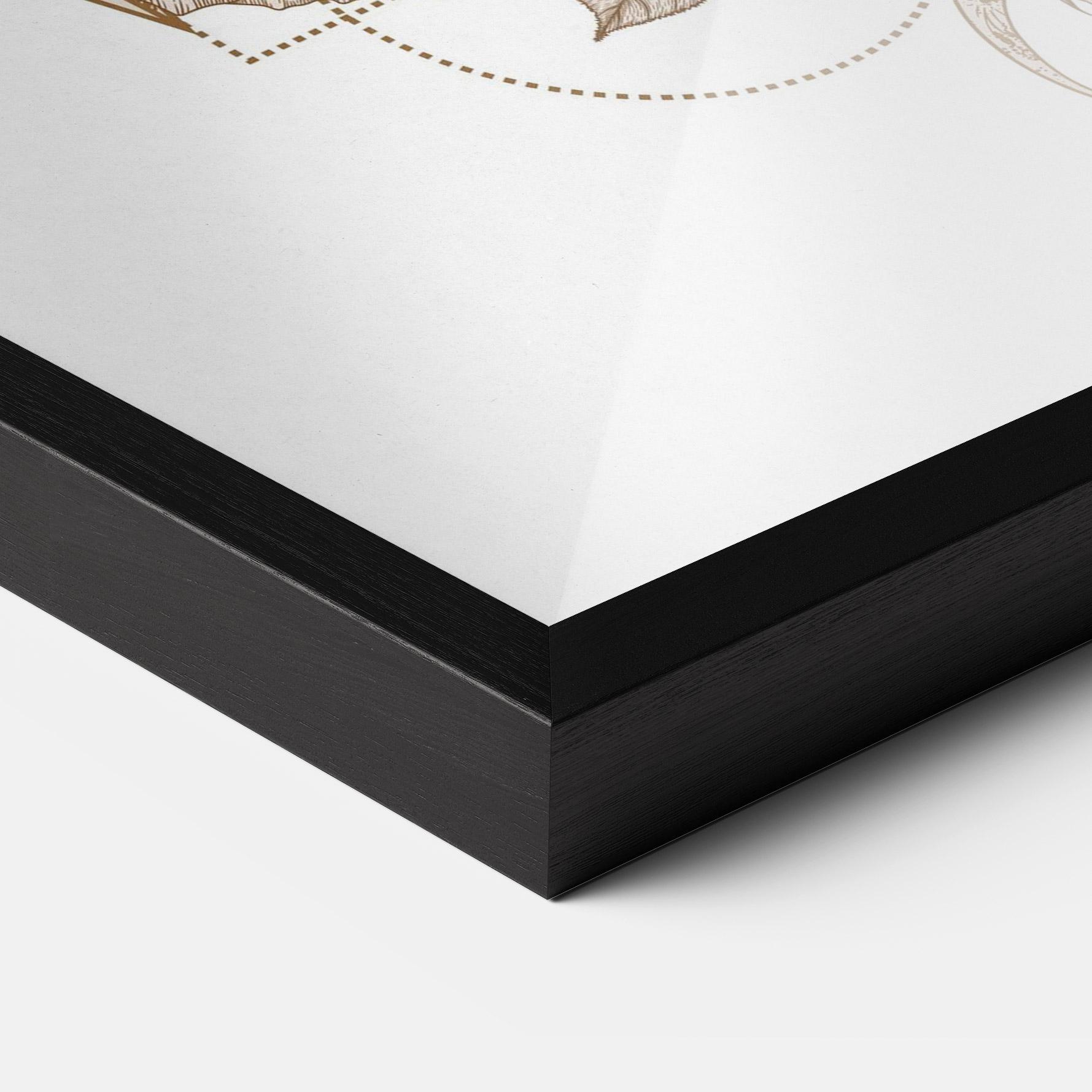 Gerahmte Poster Magical Wolf mockup 3