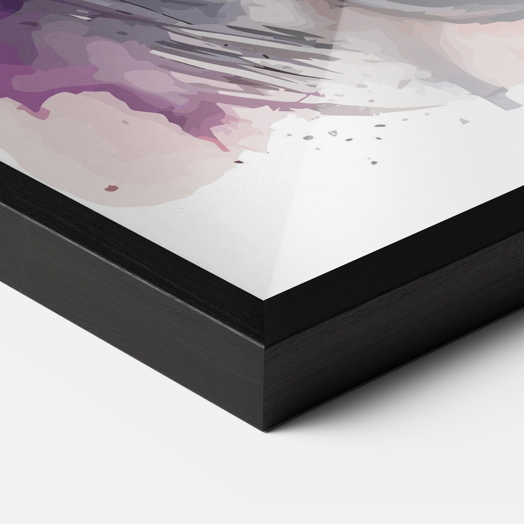 Watercolor Angry Wolf mockup 3